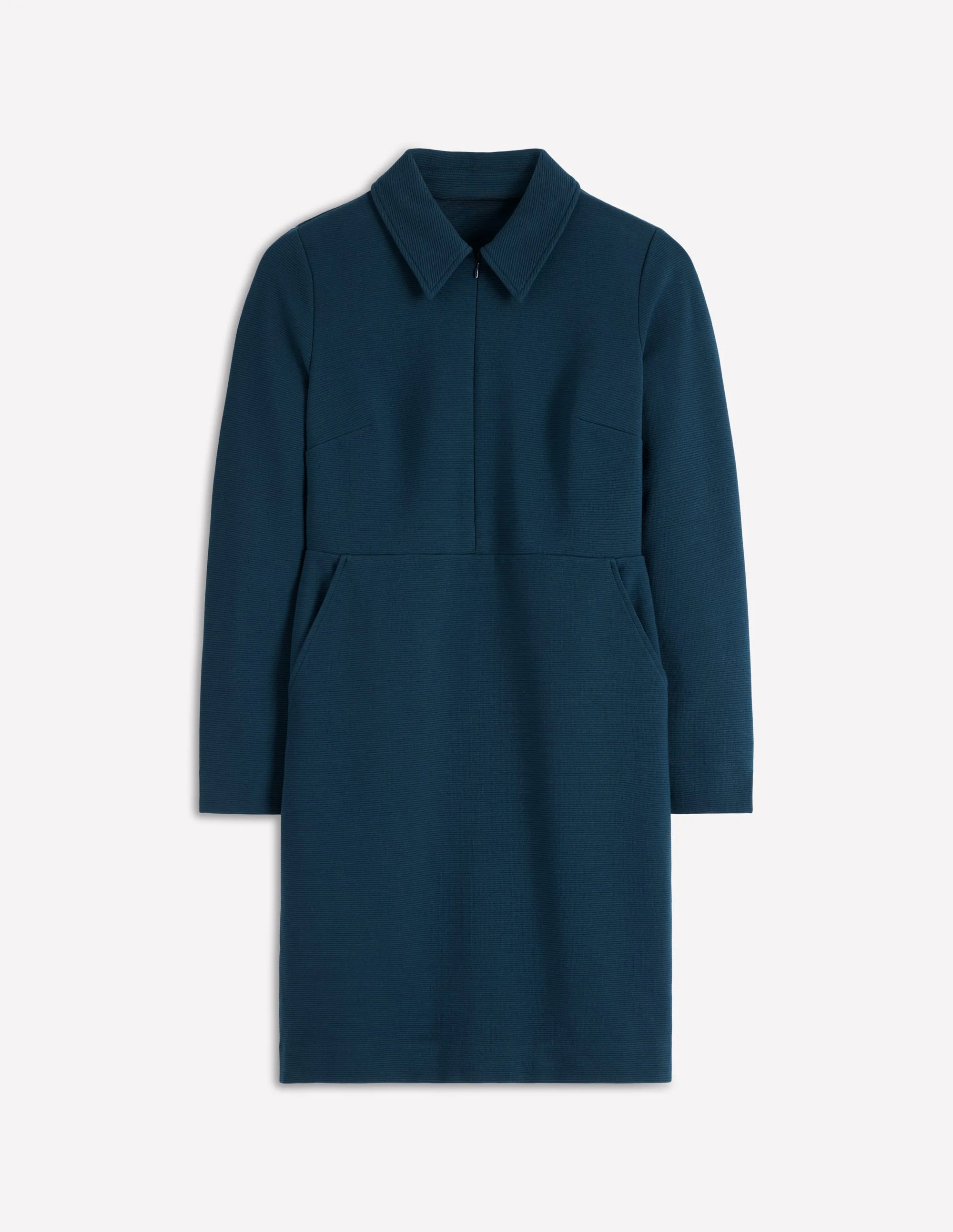Cam Zip-up Ottoman Dress-Midnight Ocean - Image 6