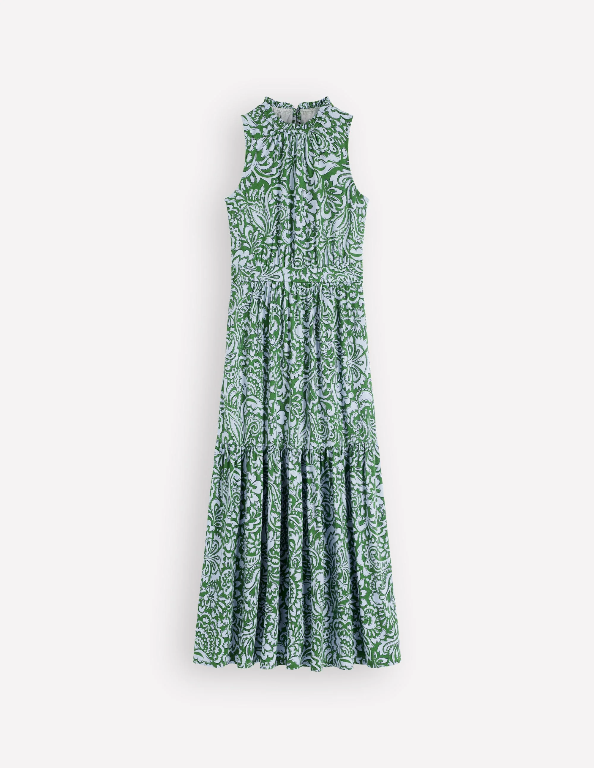 Camalie Jersey Maxi Dress-Green, Elaborate Gardenia - Image 5