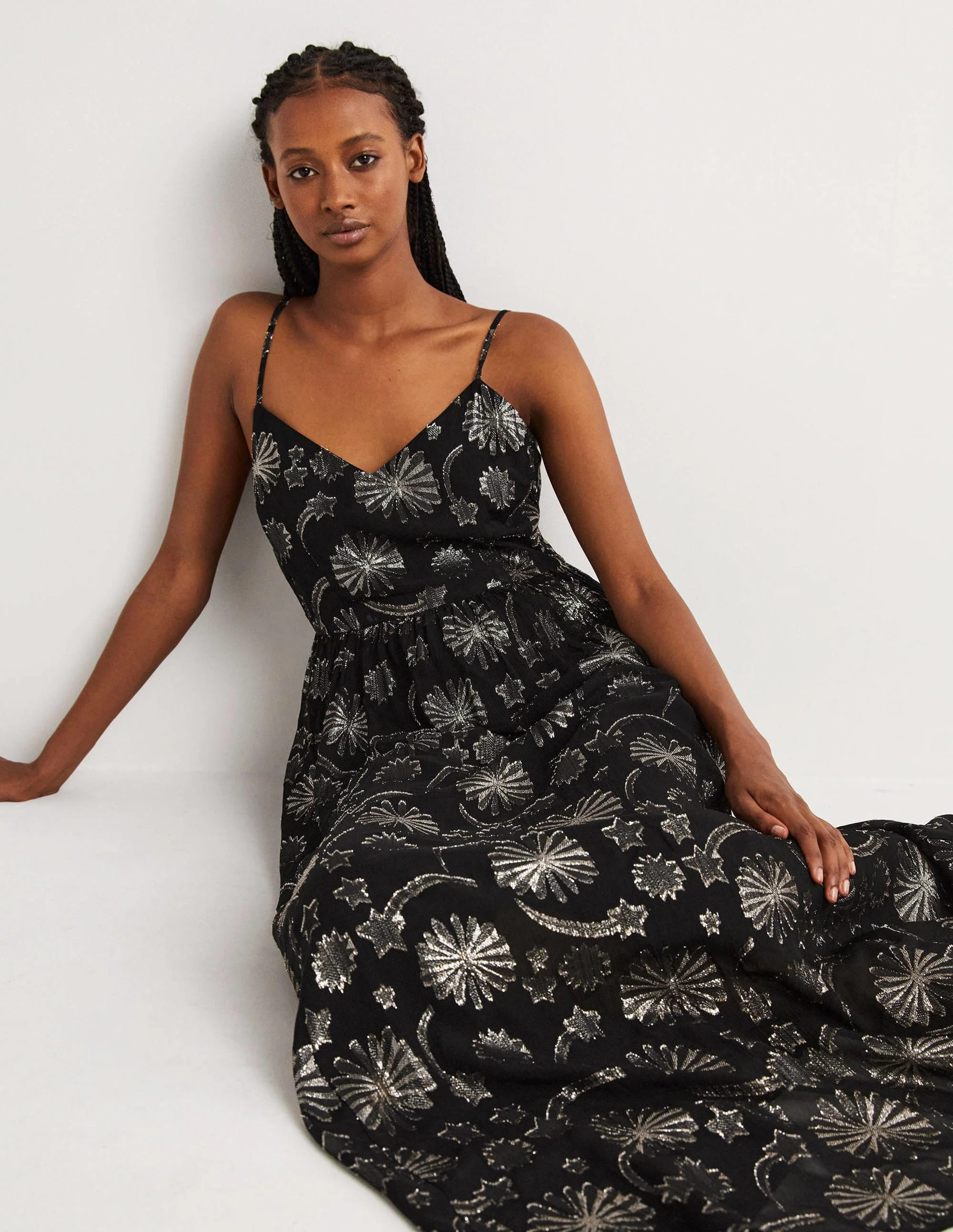Cami Party Dress-Firework Jacquard - Image 2