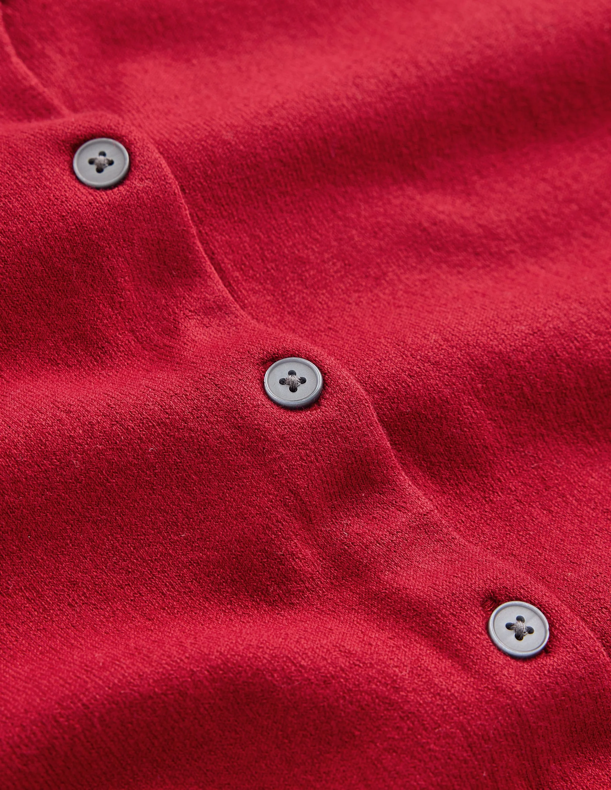 Camilla Cotton Crew Cardigan-Crimson Red - Image 8