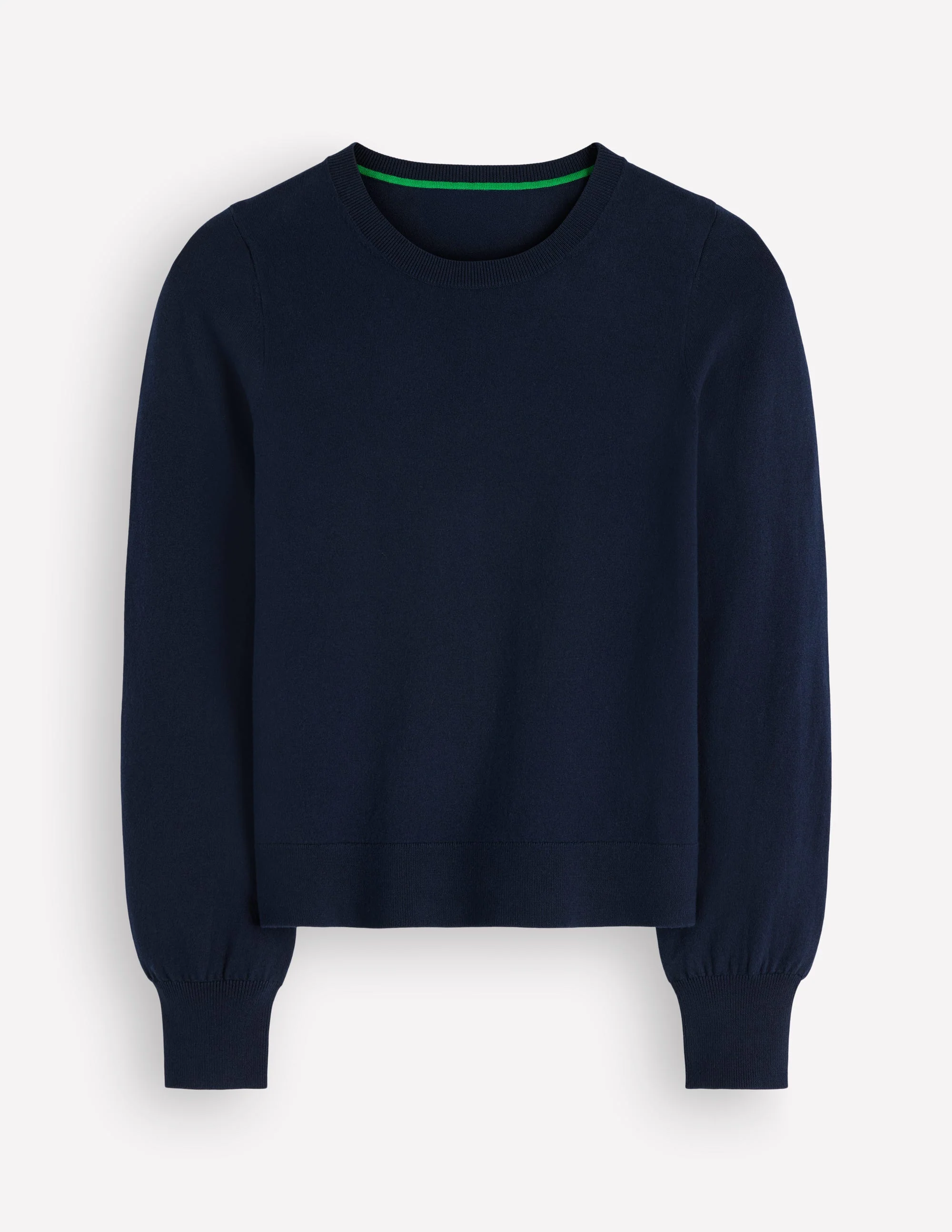 Camilla Cotton Crew Jumper-Navy - Image 7