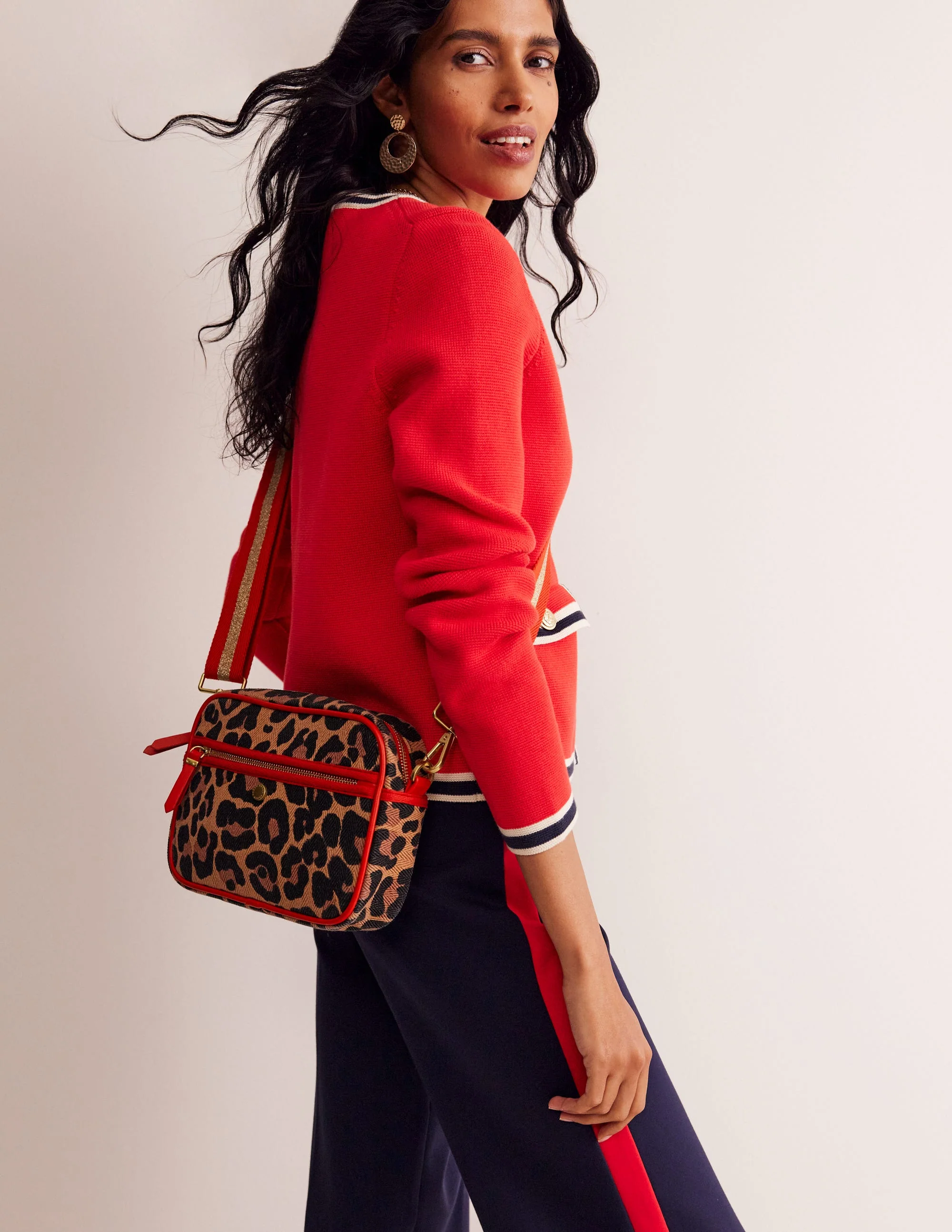 Canvas Cross-body Bag-Animal