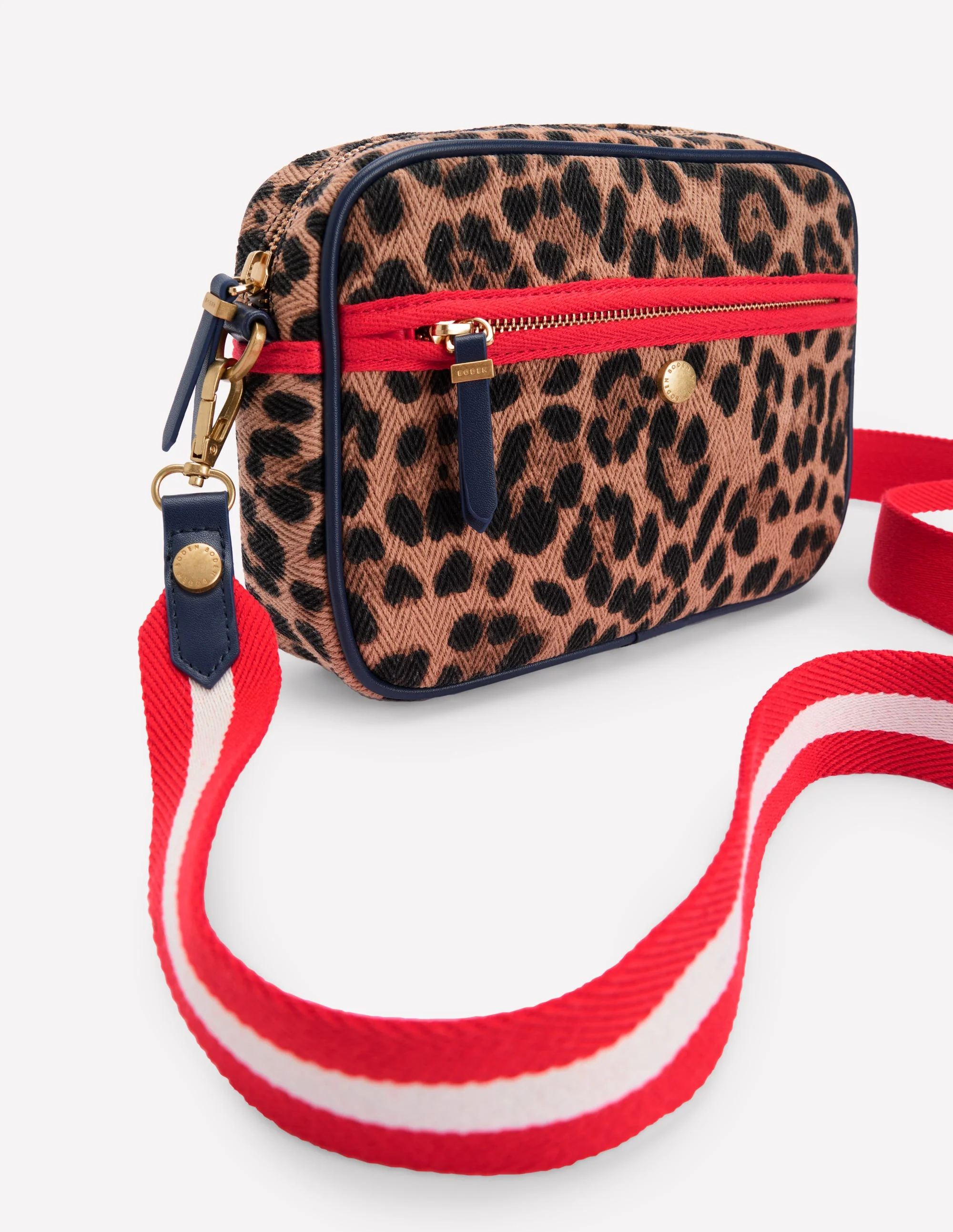 Canvas Cross-body Bag-Leopard - Image 5