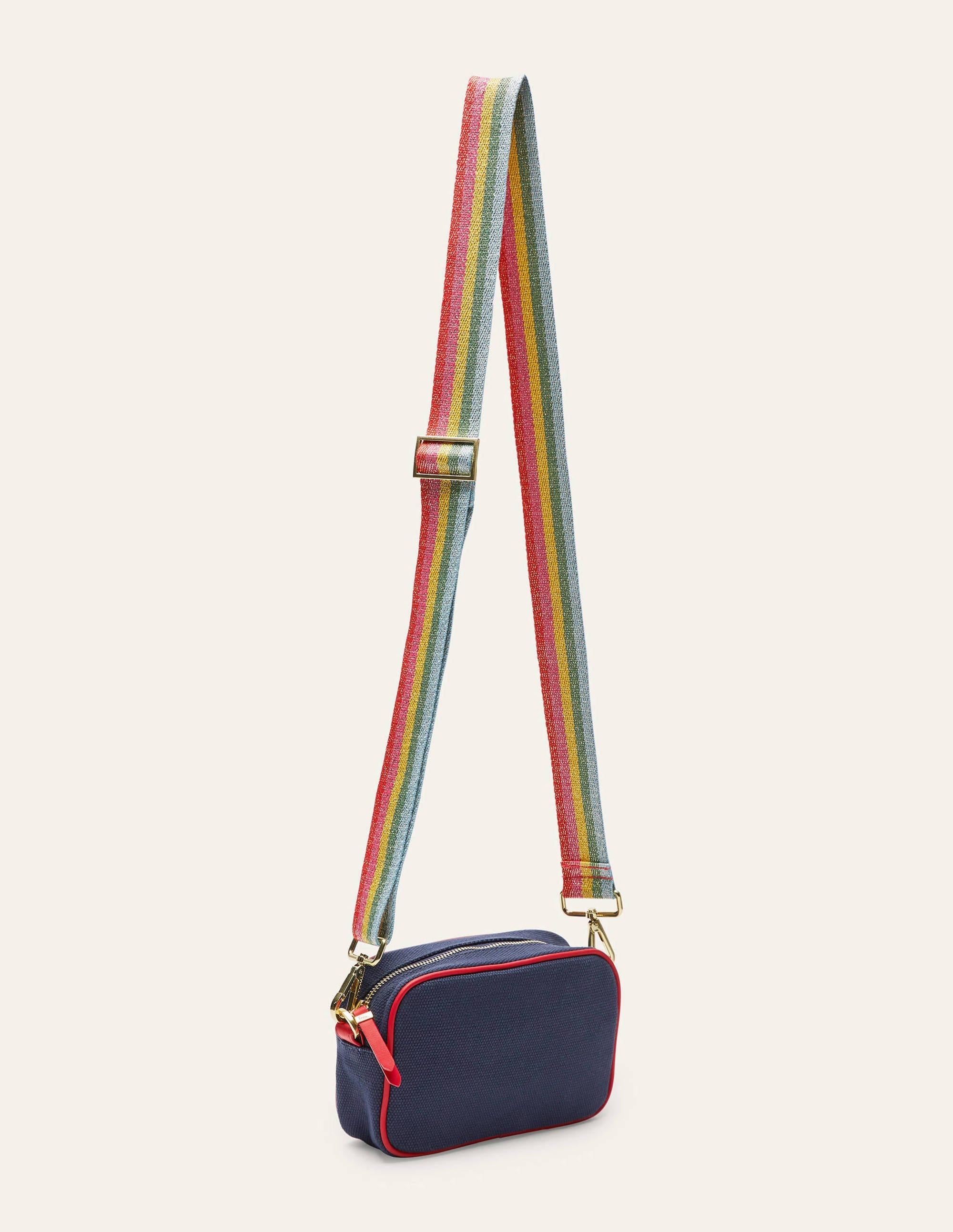 Canvas Crossbody Bag-Navy - Image 2