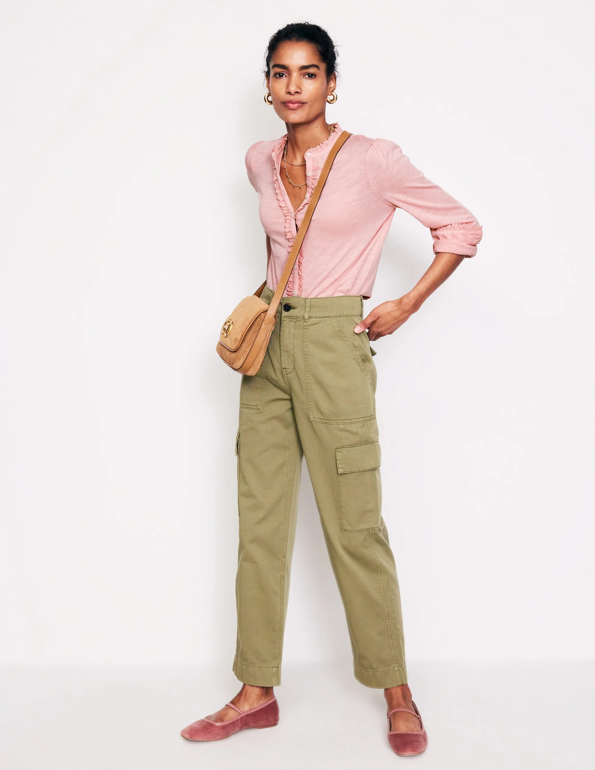 Caroline Broderie Jersey Shirt-Quartz - Image 4