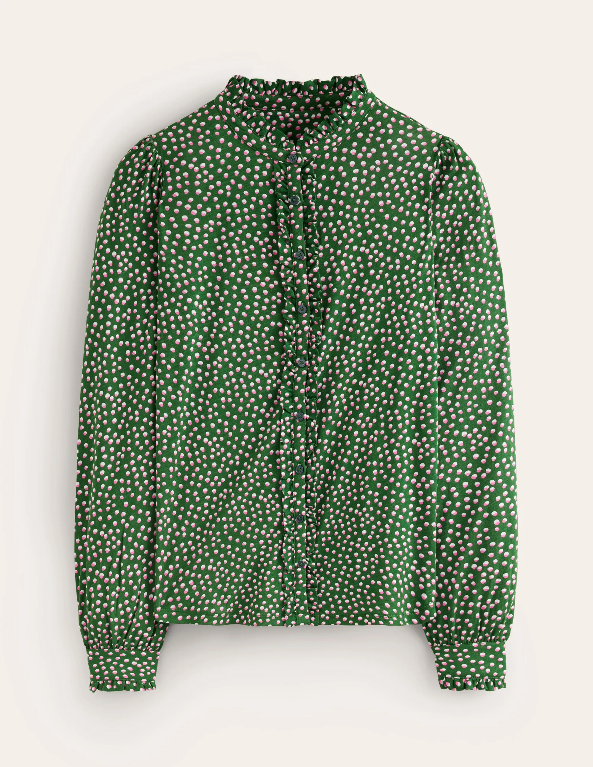 Caroline Jersey Shirt-Pine, Pome Spot - Image 5