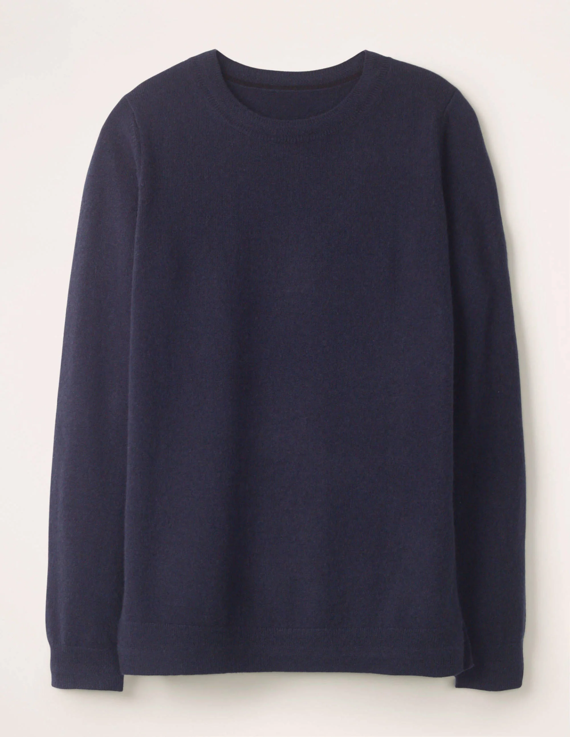 Cashmere Crew Neck Sweater-Navy - Image 5