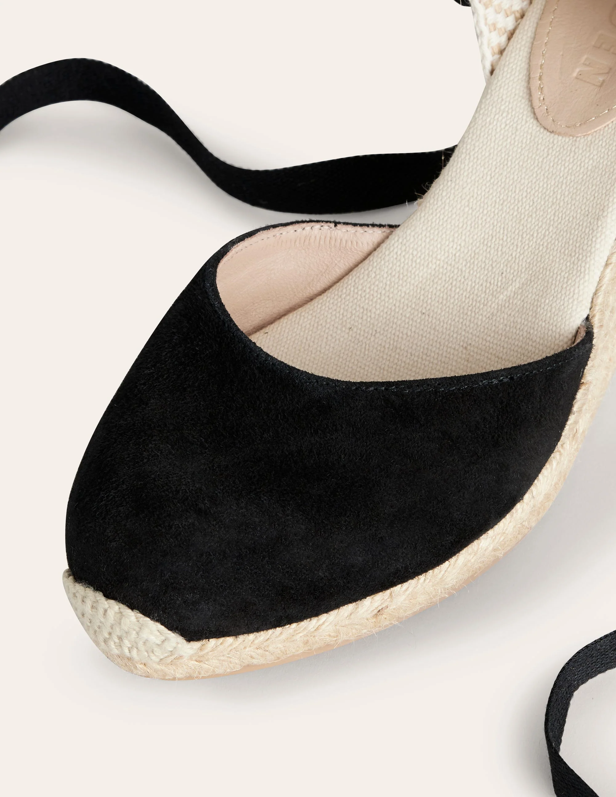 Cassie Espadrille Wedge-Black - Image 4