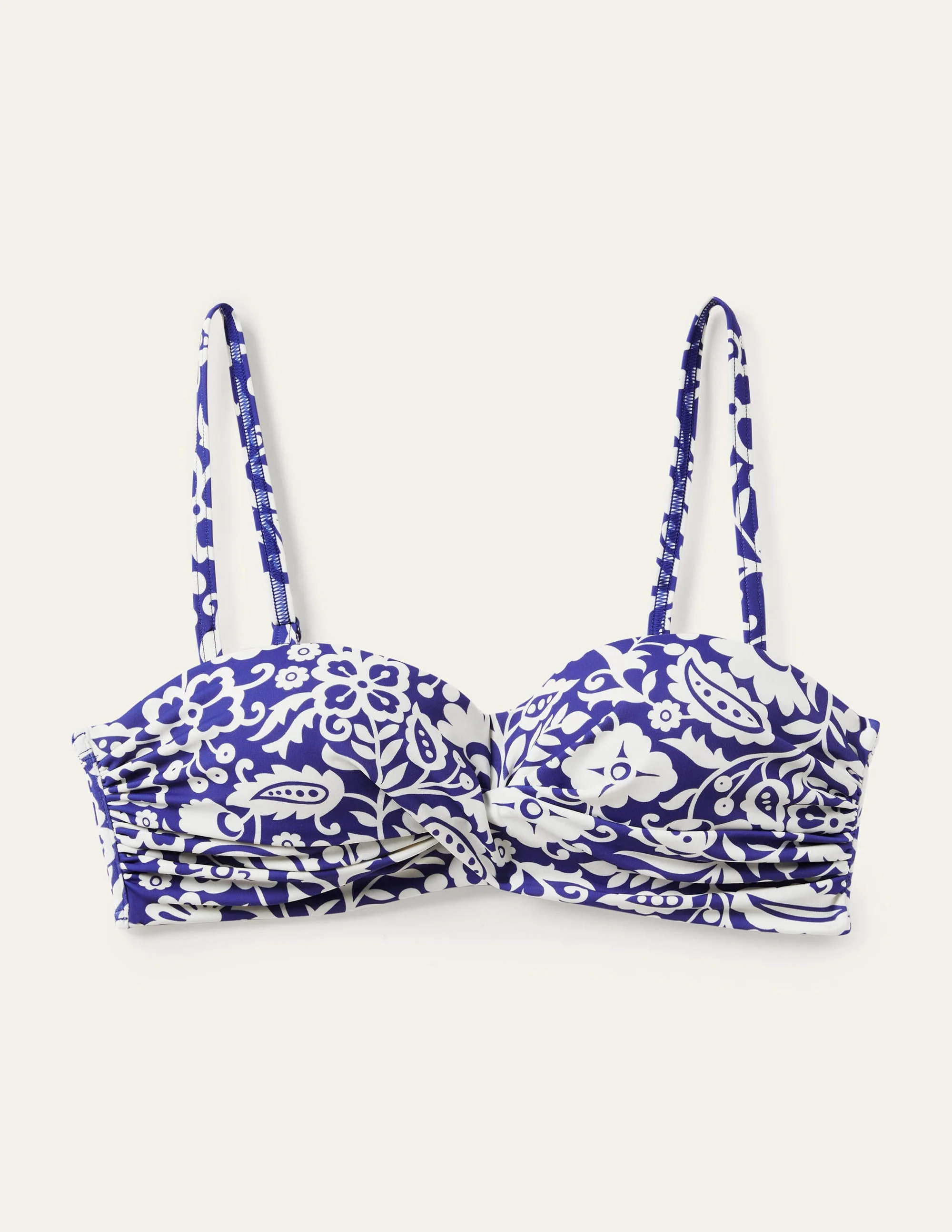 Catania Cup-size Bikini Top-Ivory, Oriental Paradise - Image 7