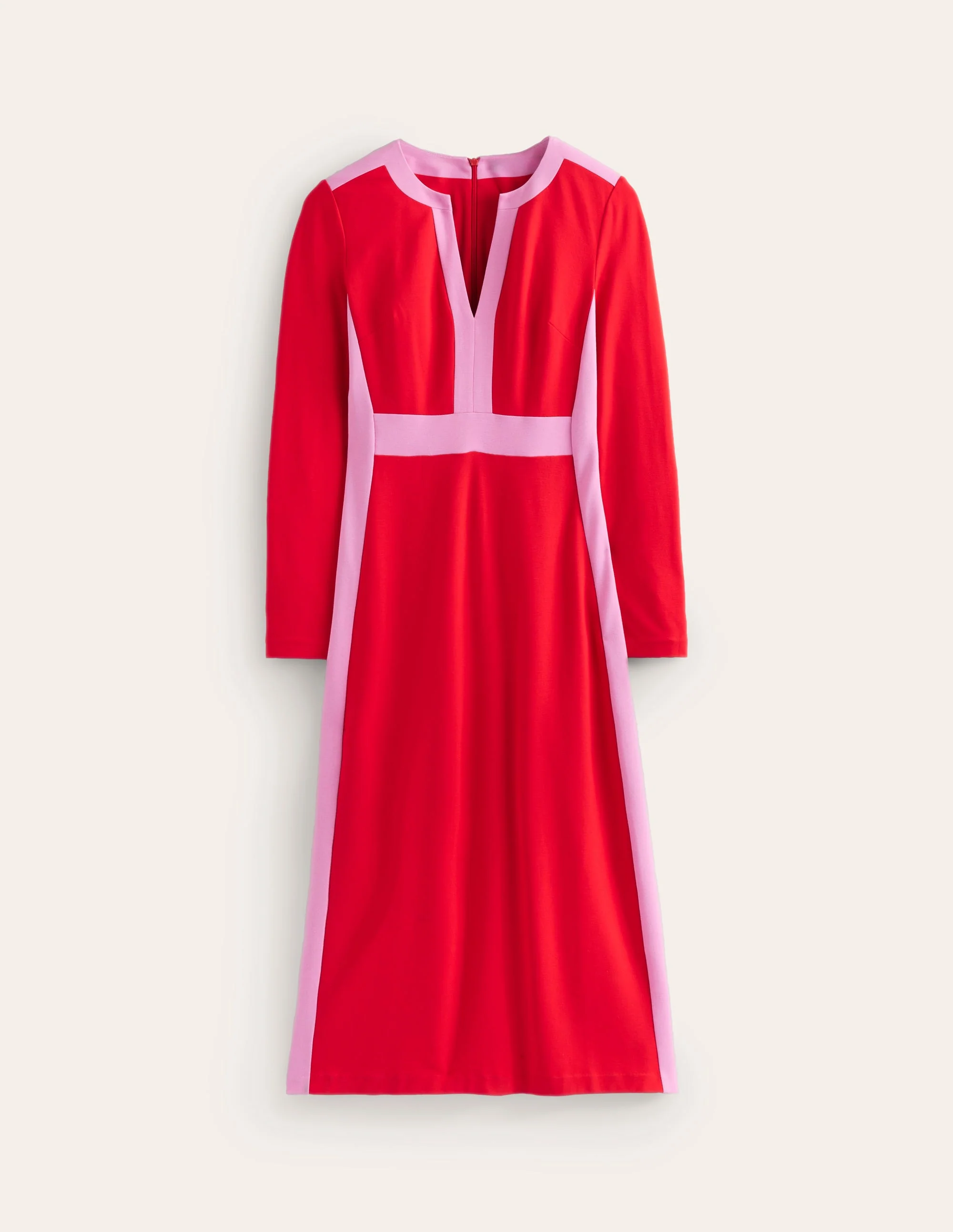 Catherine Ponte Midi Dress-Rouge - Image 6