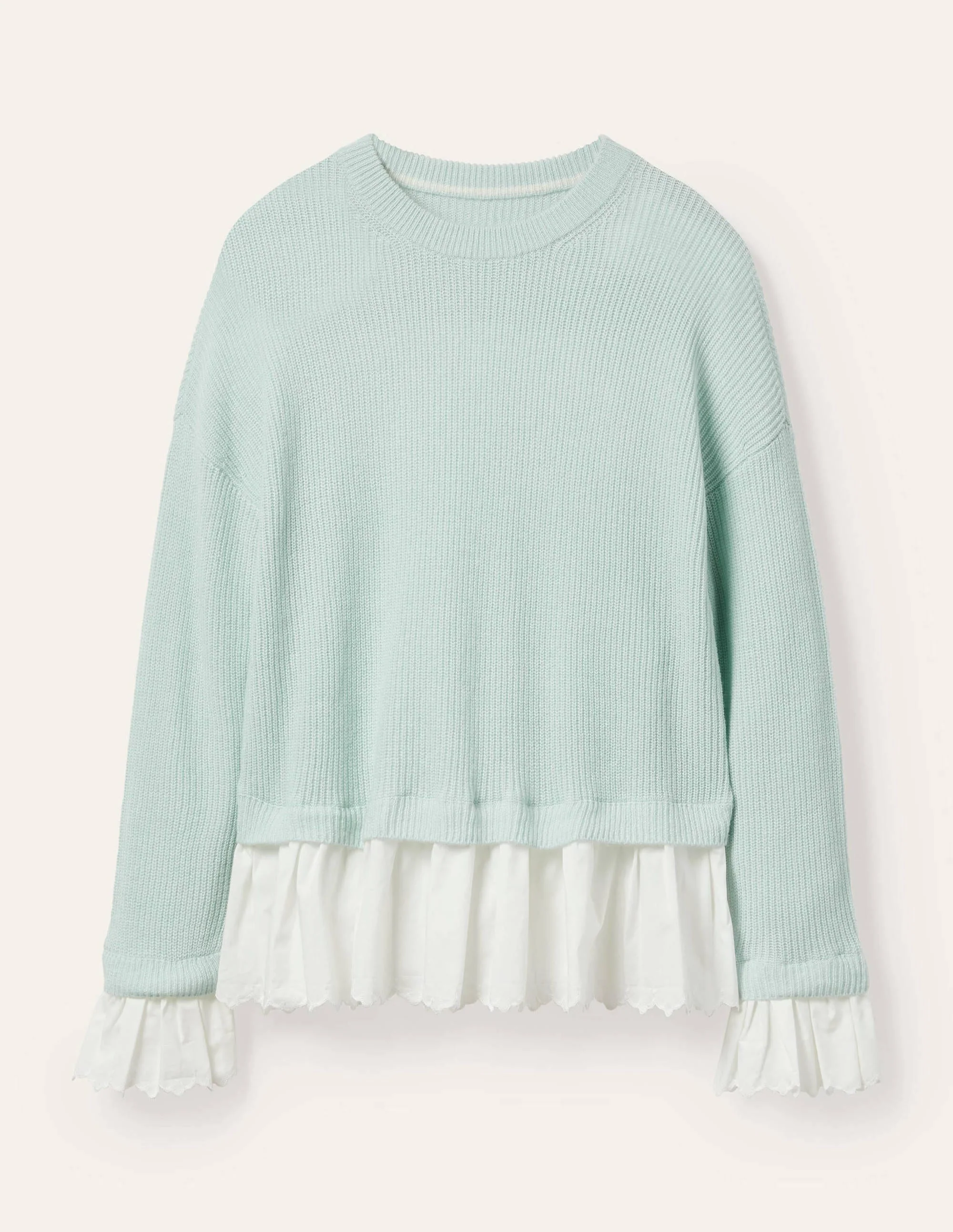 Catherine Woven Fluffy Sweater-Fresh Water - Image 5