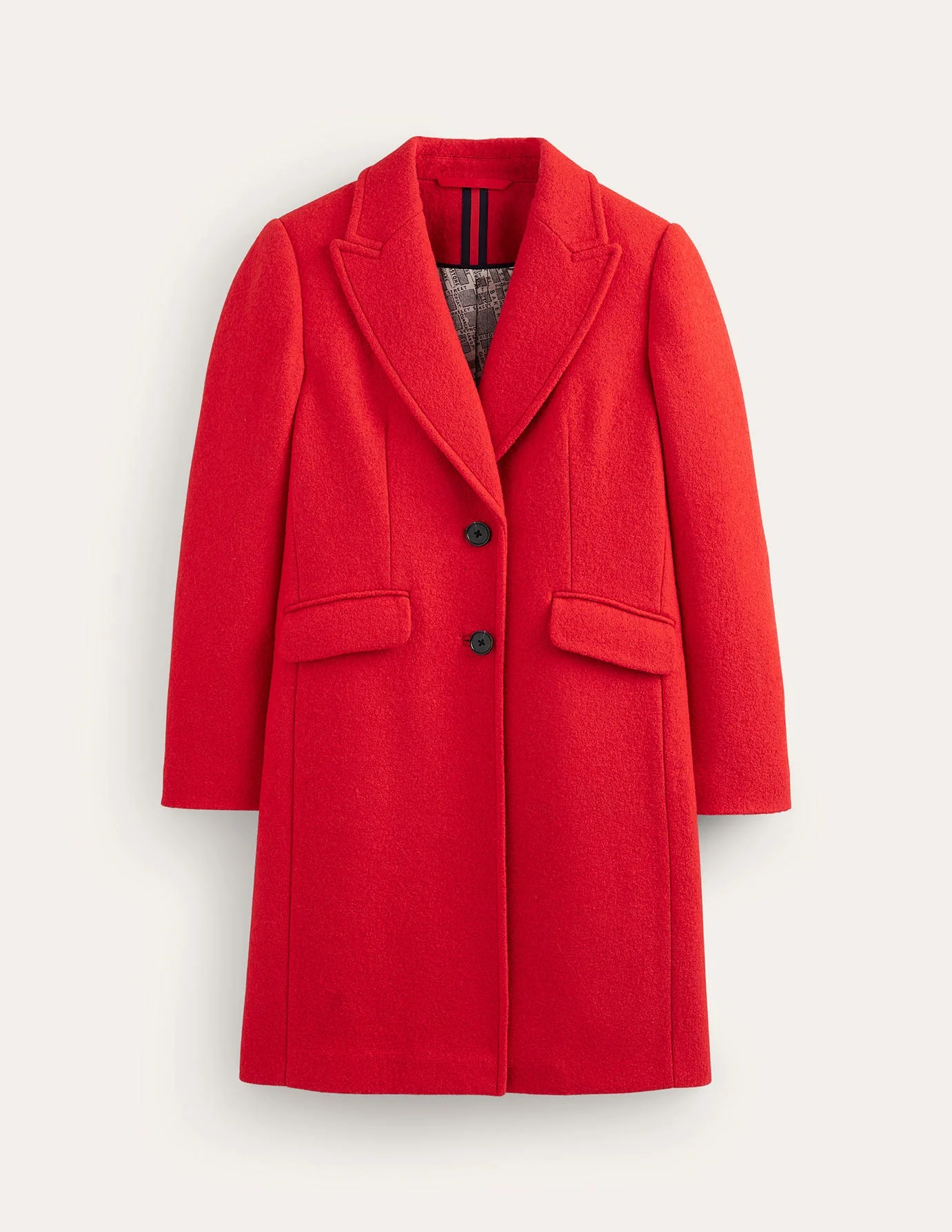 Chichester Textured Coat-High Risk Red - Image 6
