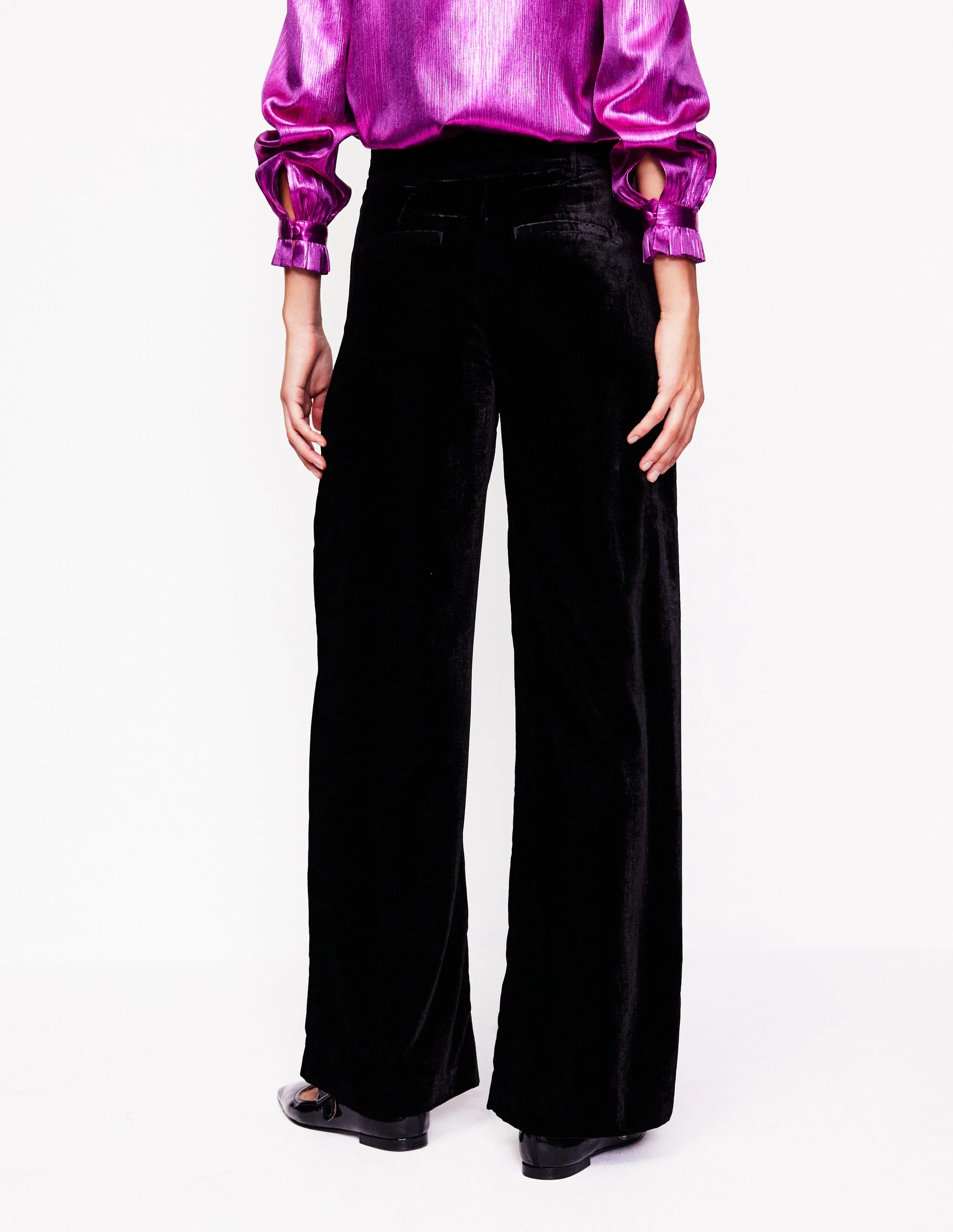Chiswick Velvet Pants-Black - Image 2