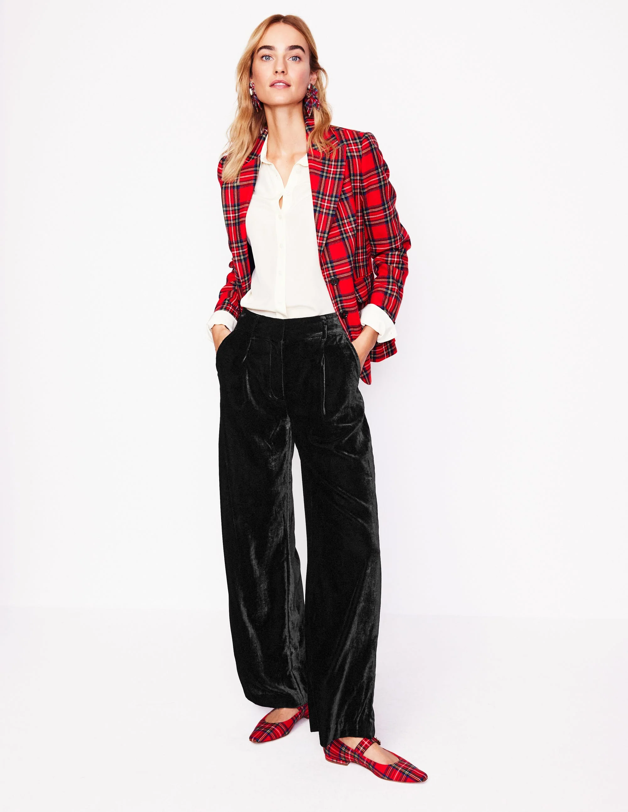 Chiswick Velvet Pants-Black - Image 4