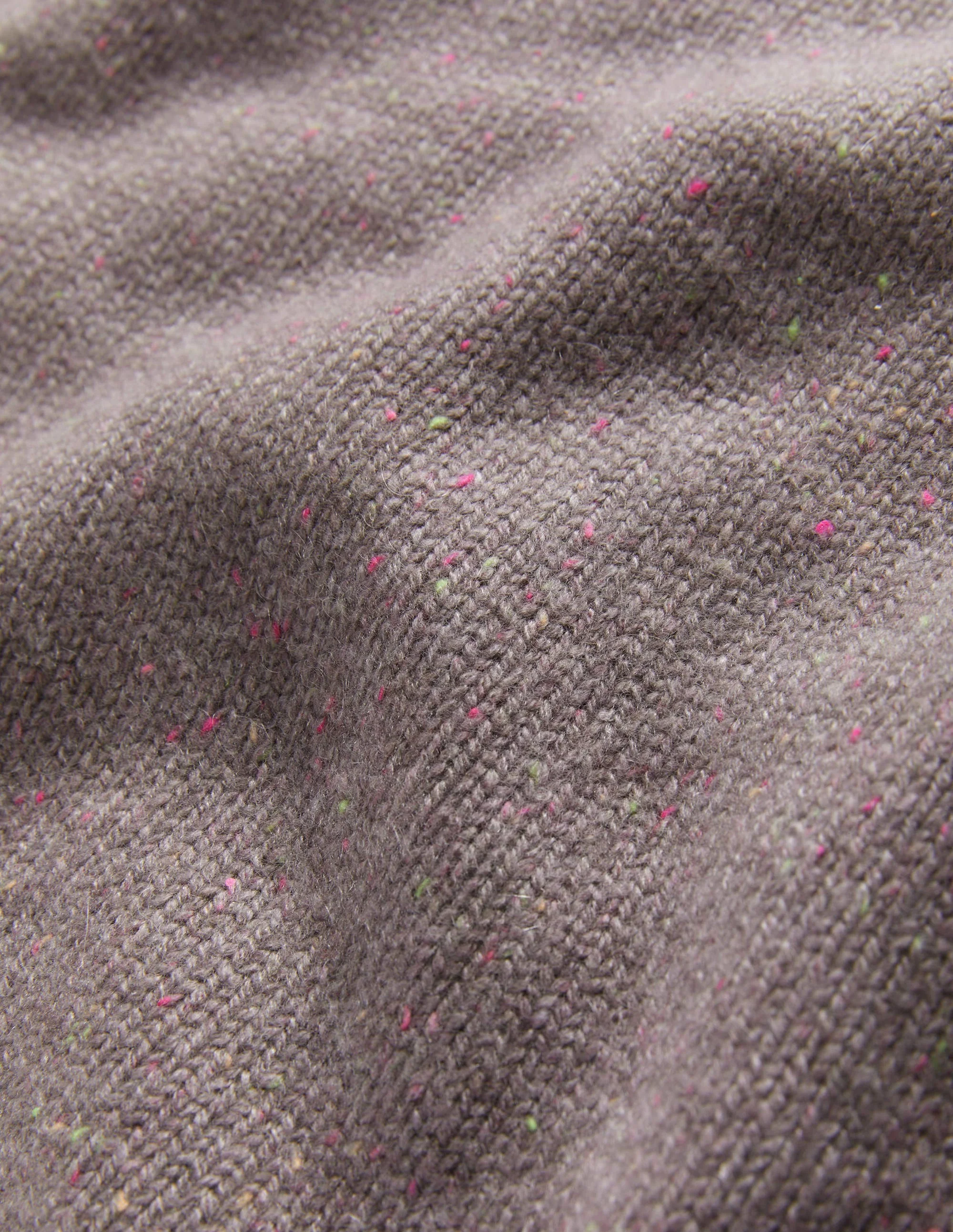 Chunky Cashmere Crew Neck Vest-Grey, Multi Nep - Image 7