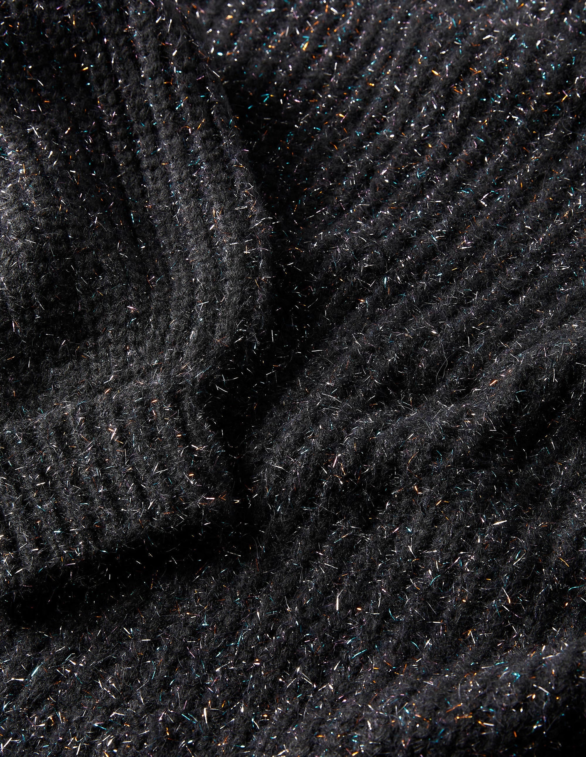 Chunky Ribbed Sweater-Black Sparkle - Image 8