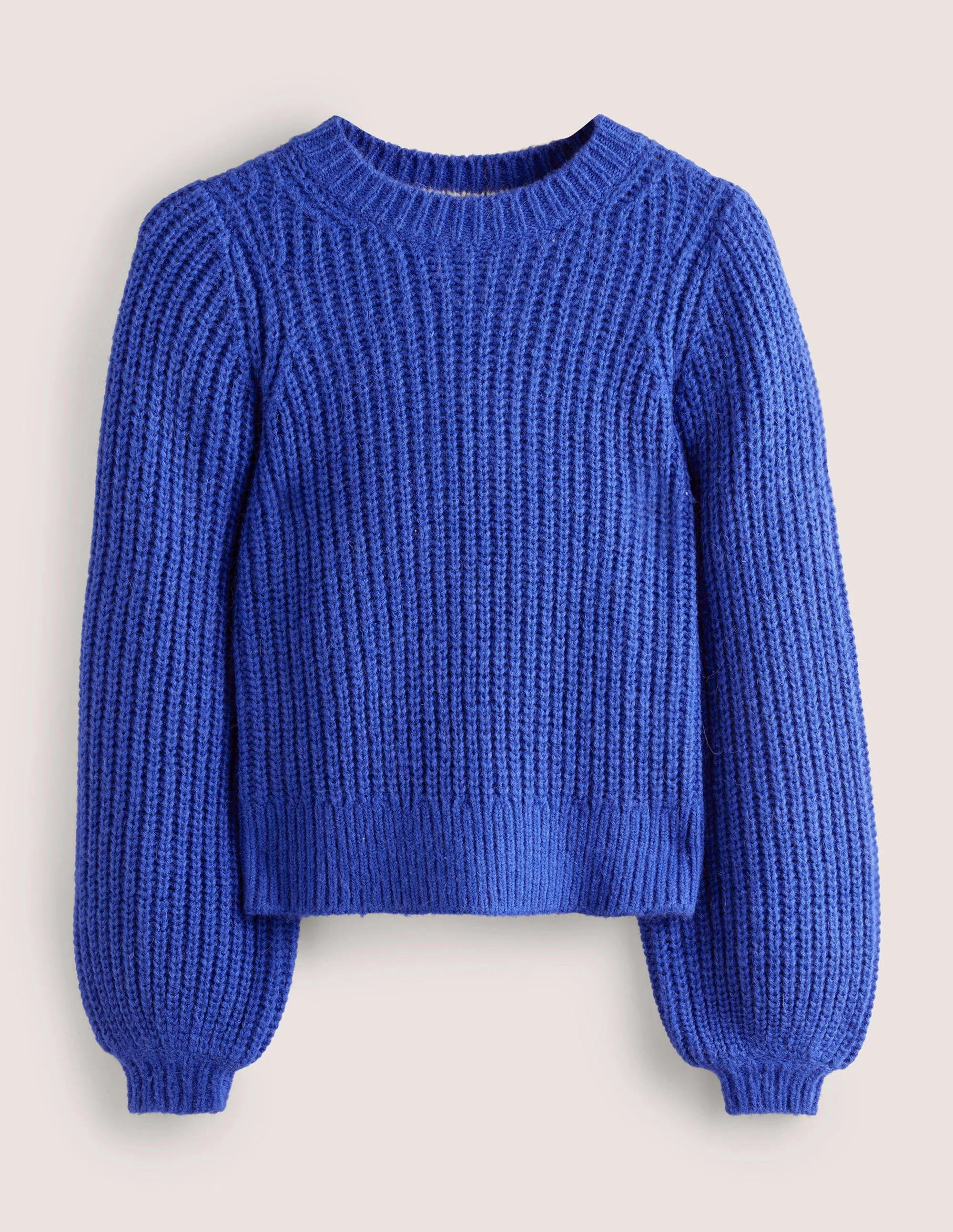 Chunky Ribbed Sweater-Cobalt Blue - Image 7