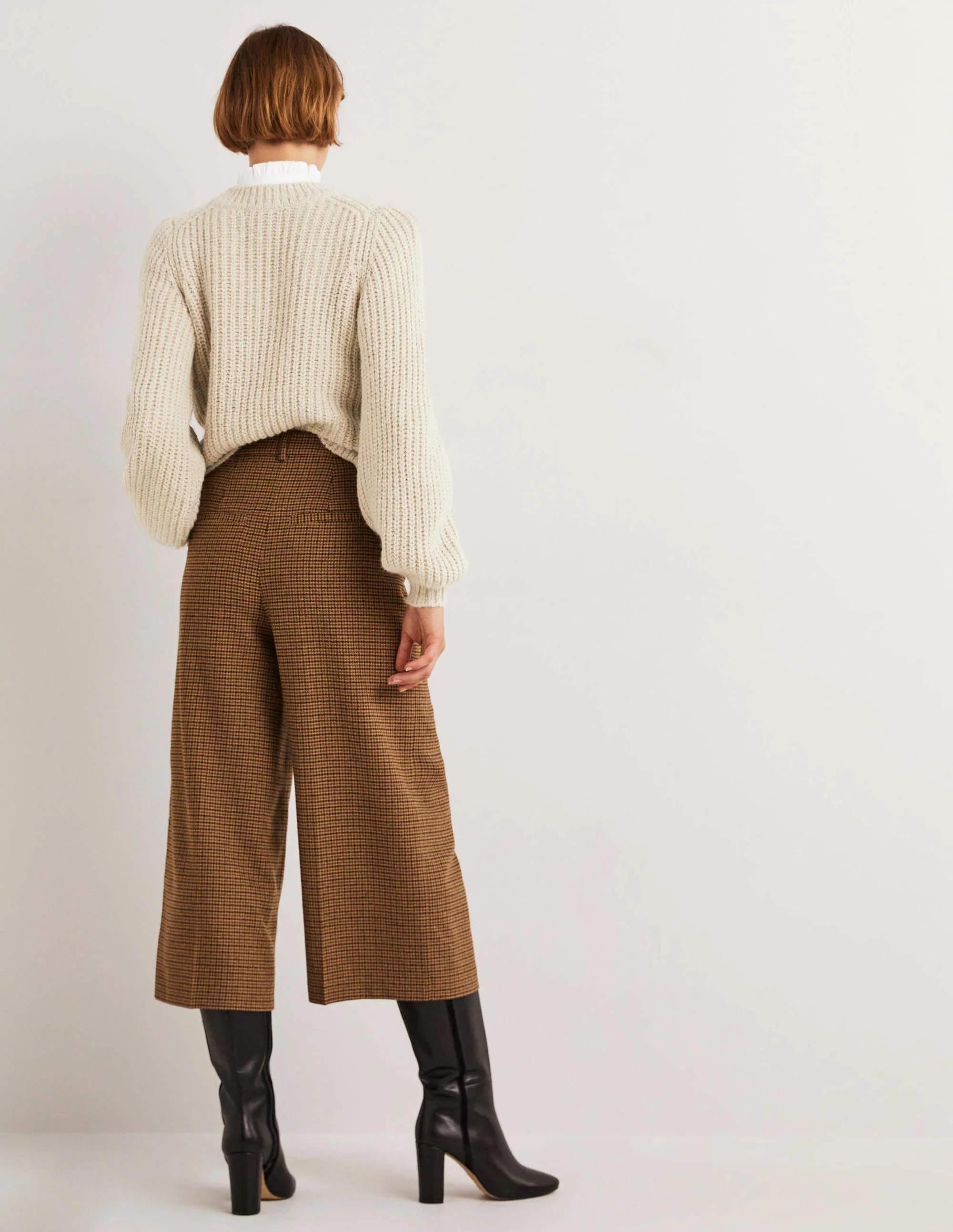 Chunky Ribbed Sweater-Oatmeal Melange - Image 3