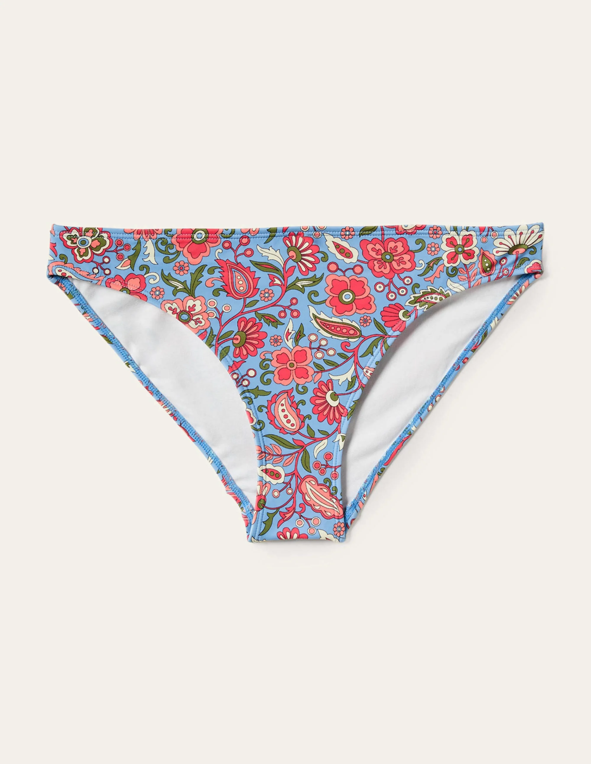 Classic Bikini Bottoms-Dusty Blue, Oriental Paradise - Image 6