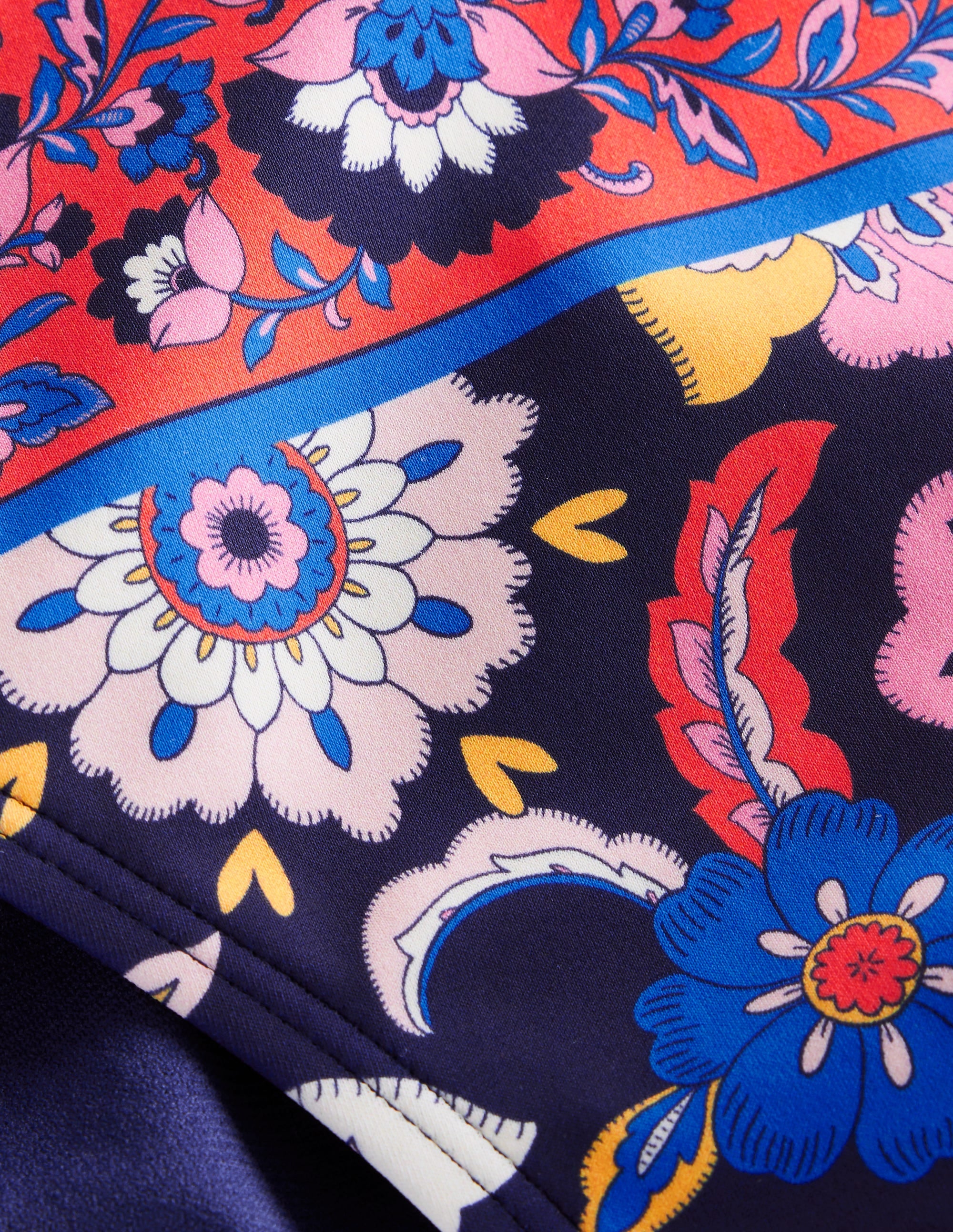 Classic Bikini Bottoms-Mandarin Red, Botanical Sprig - Image 6