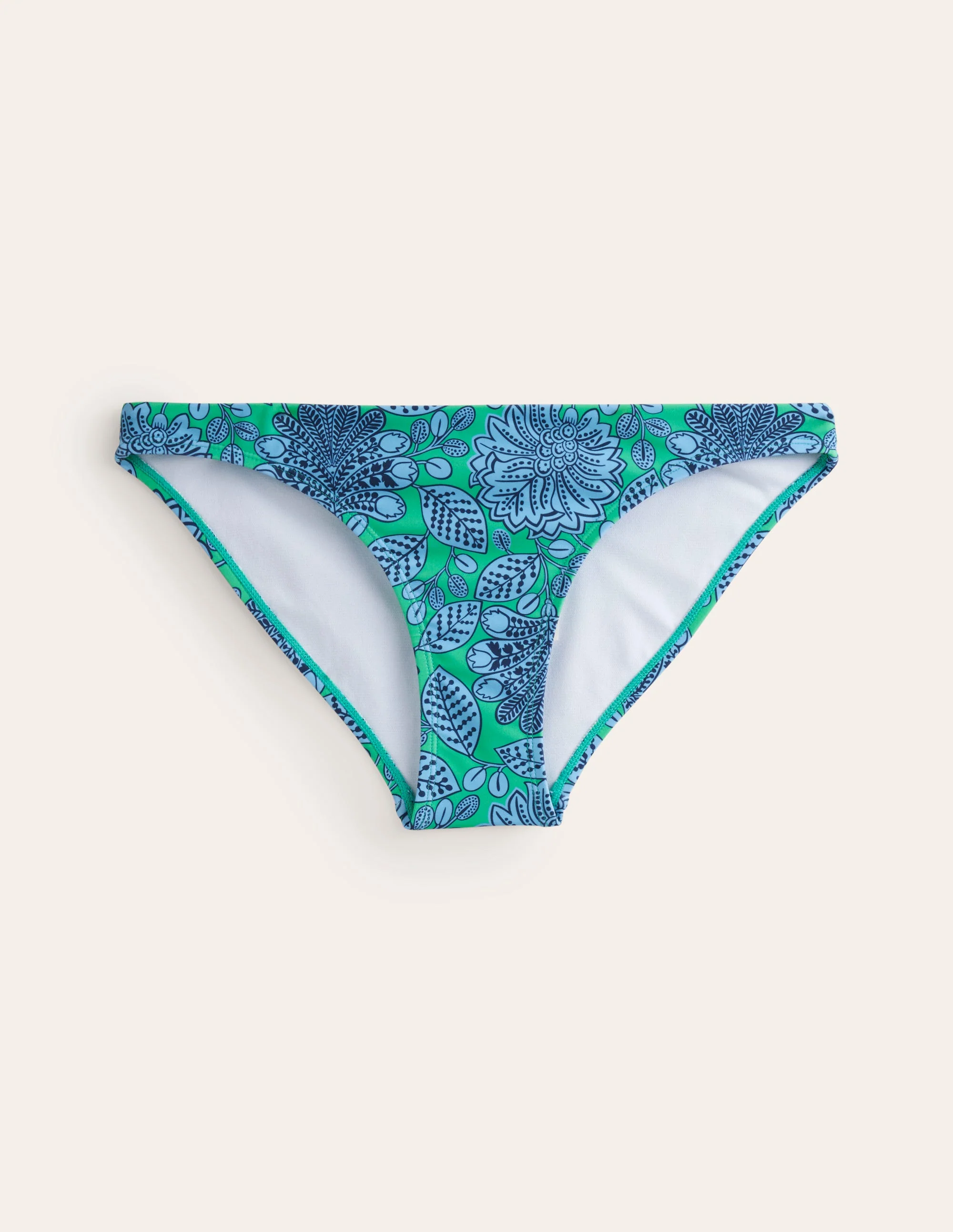 Classic Bikini Bottoms-Ming Green, Gardenia Swirl - Image 5