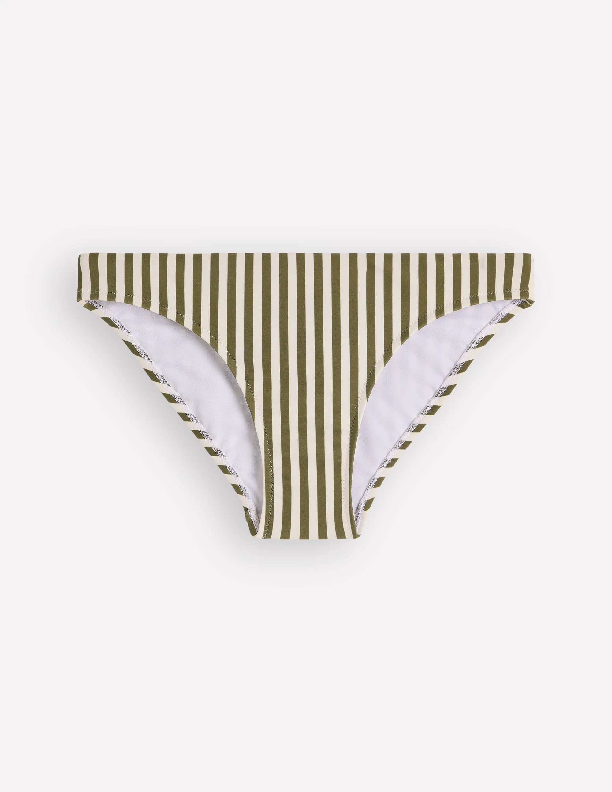 Classic Bikini Bottoms-Olive, Ivory Stripe - Image 6
