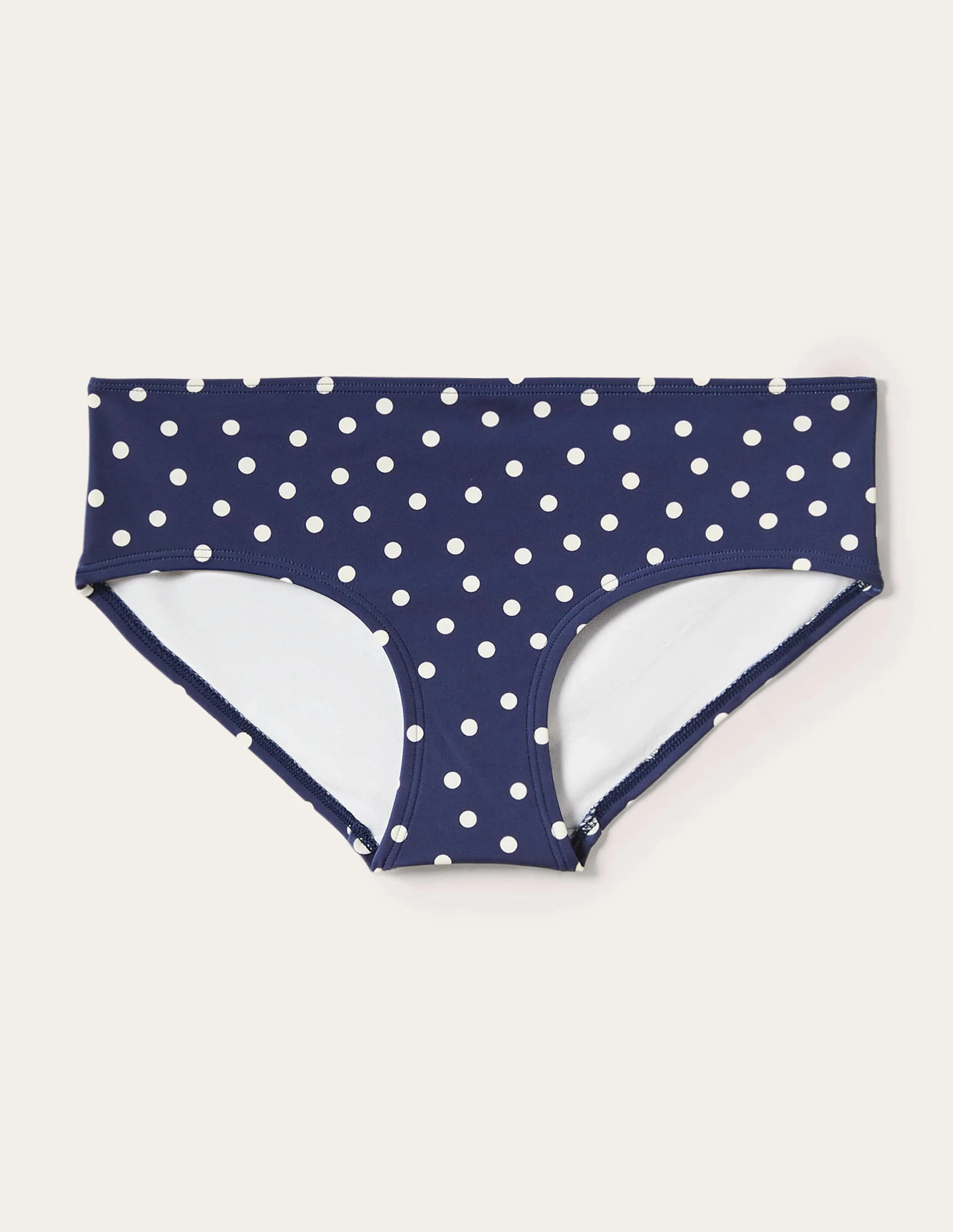 Classic Bikini Shorts-French Navy, Pin Dot - Image 6