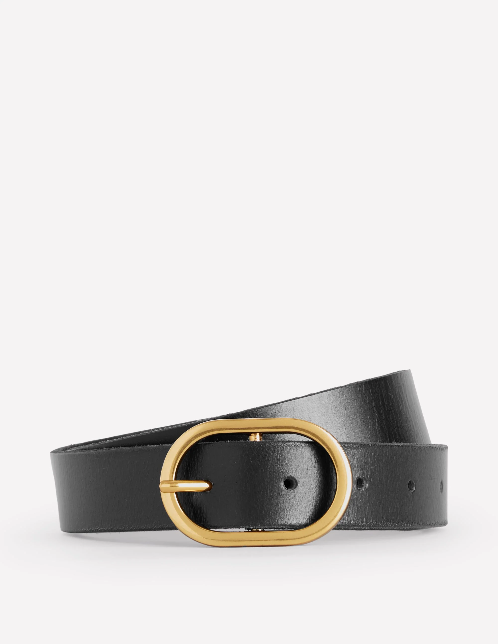 Classic Leather Belt-Black - Image 3