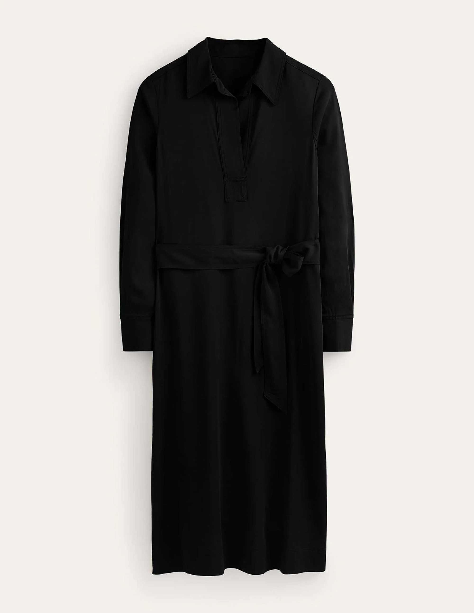 Clean Midi Pop Over Dress-Black - Image 5