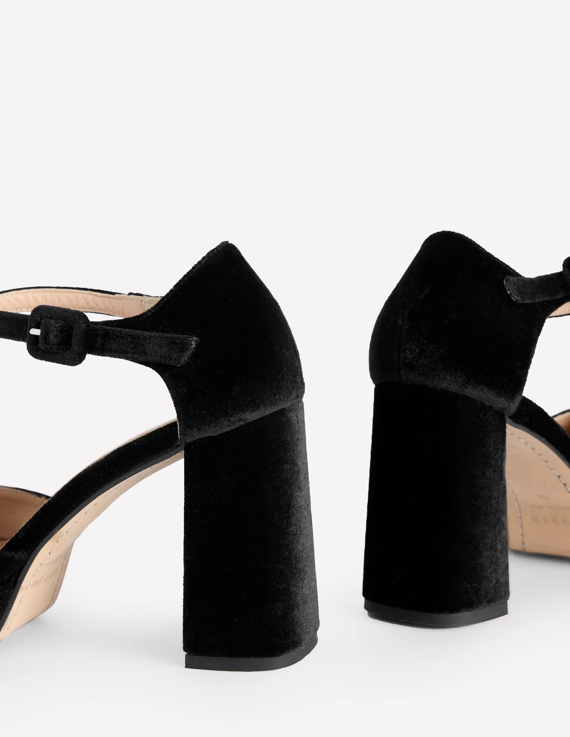 Closed Toe Platforms-Black Velvet - Image 4