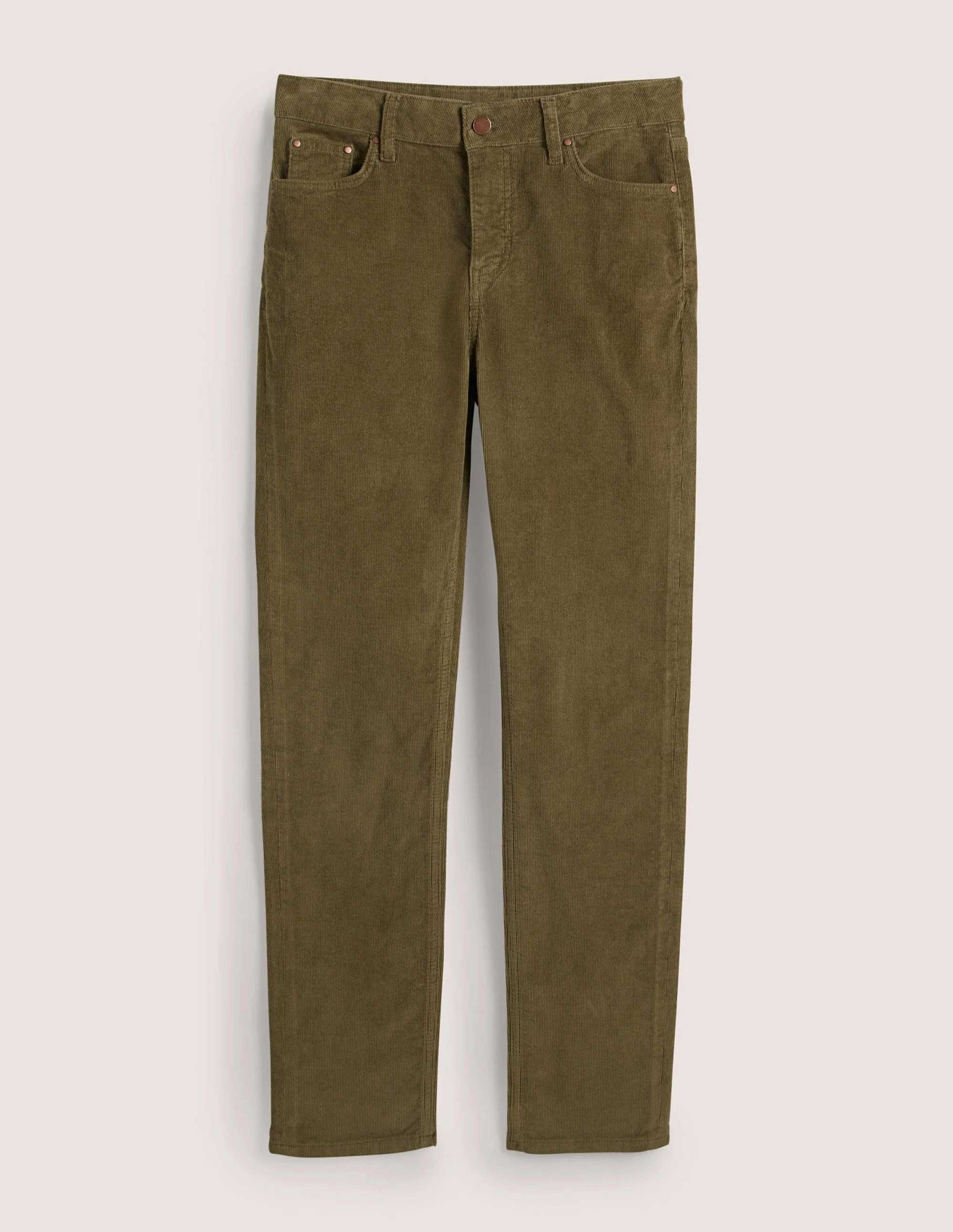 Corduroy Slim Straight Jeans-Kale - Image 6