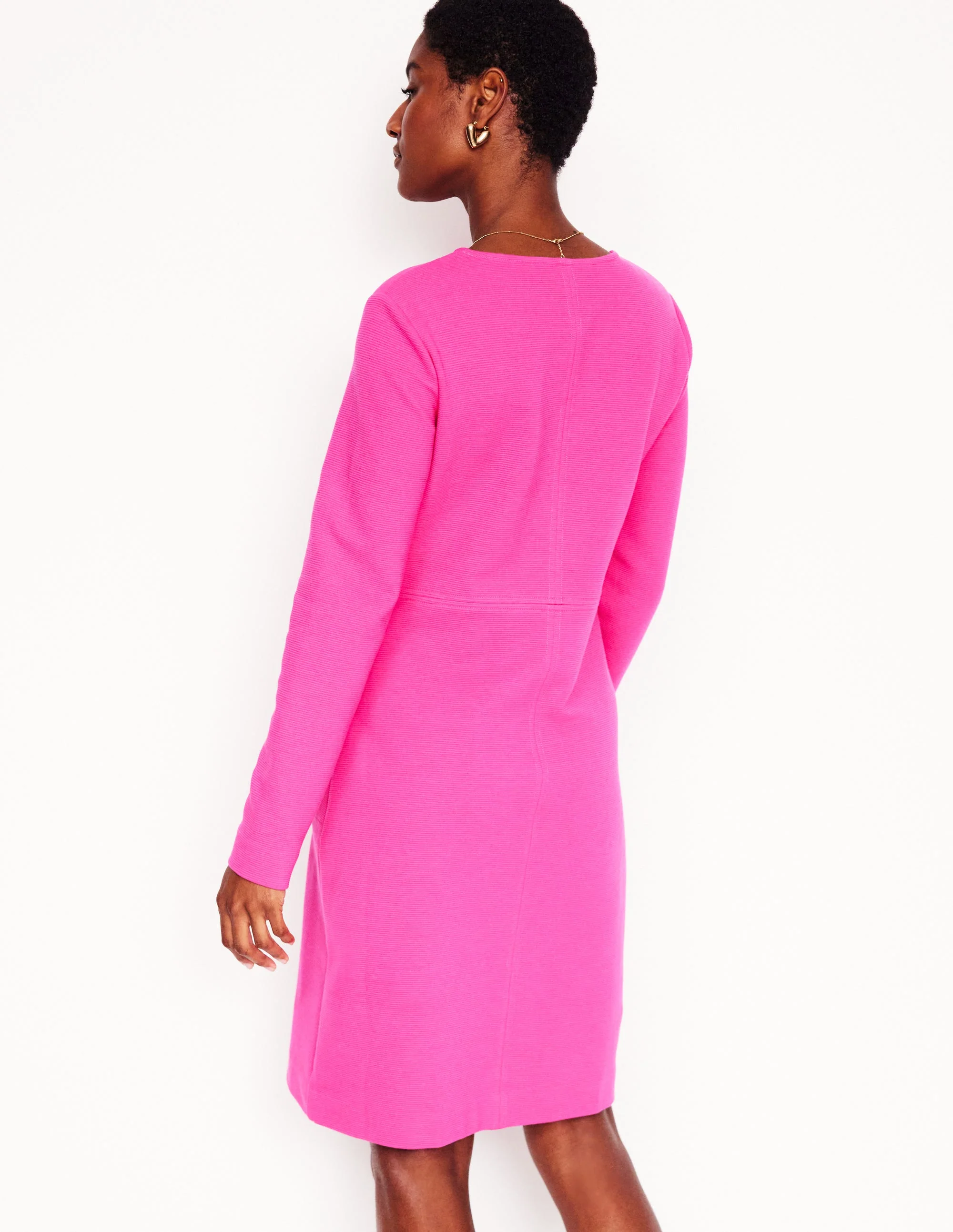 Cornelia Ottoman Dress-Pink Peony - Image 3