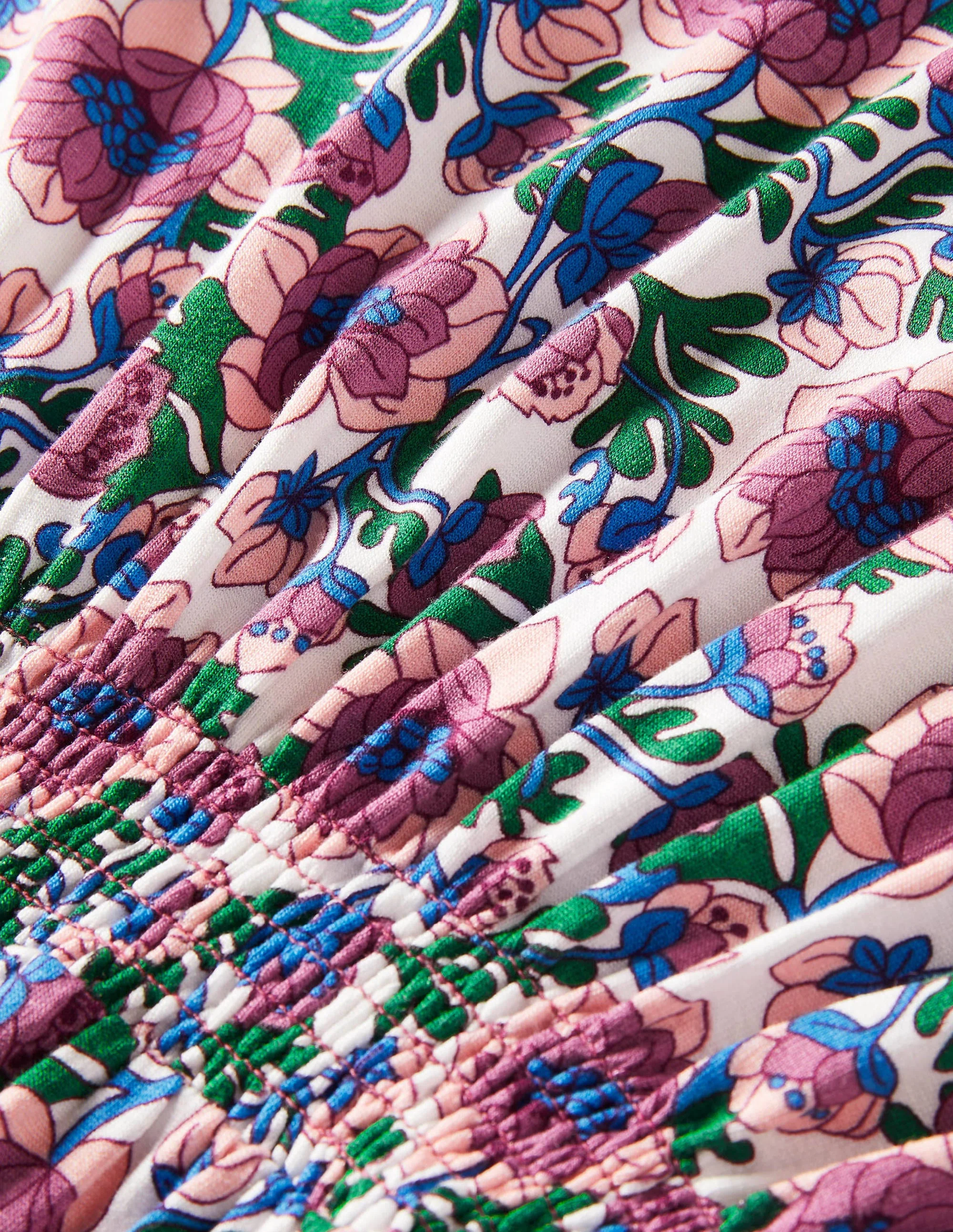 Crew Neck Jersey Dress-Multi Terrace Bud - Image 5