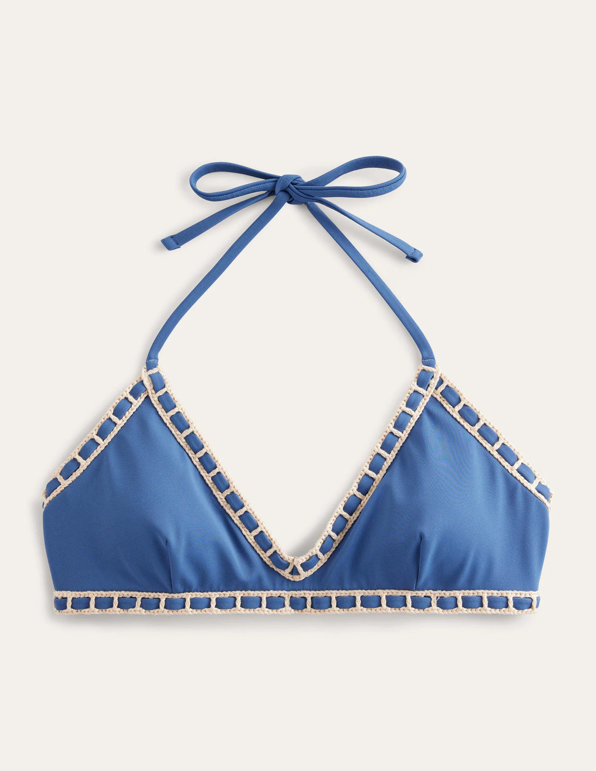 Crochet Trim Bikini Top-Globe - Image 6
