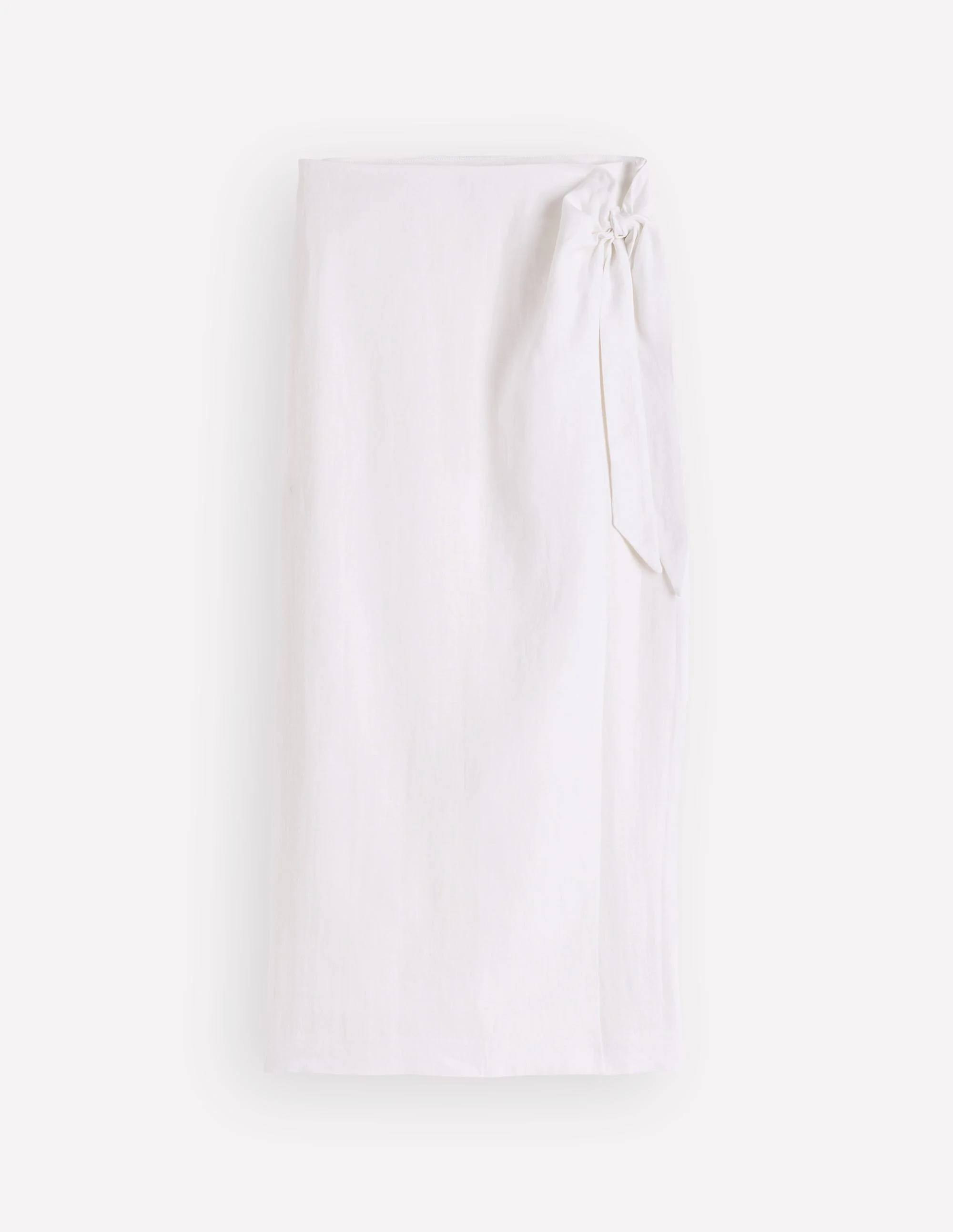 Dimitra Linen Column Skirt-White - Image 6