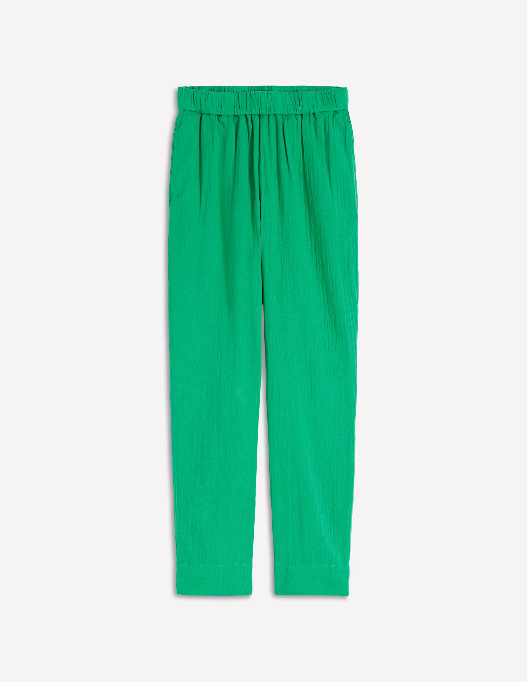 Double Cloth Crop Pants-Shamrock Green - Image 7
