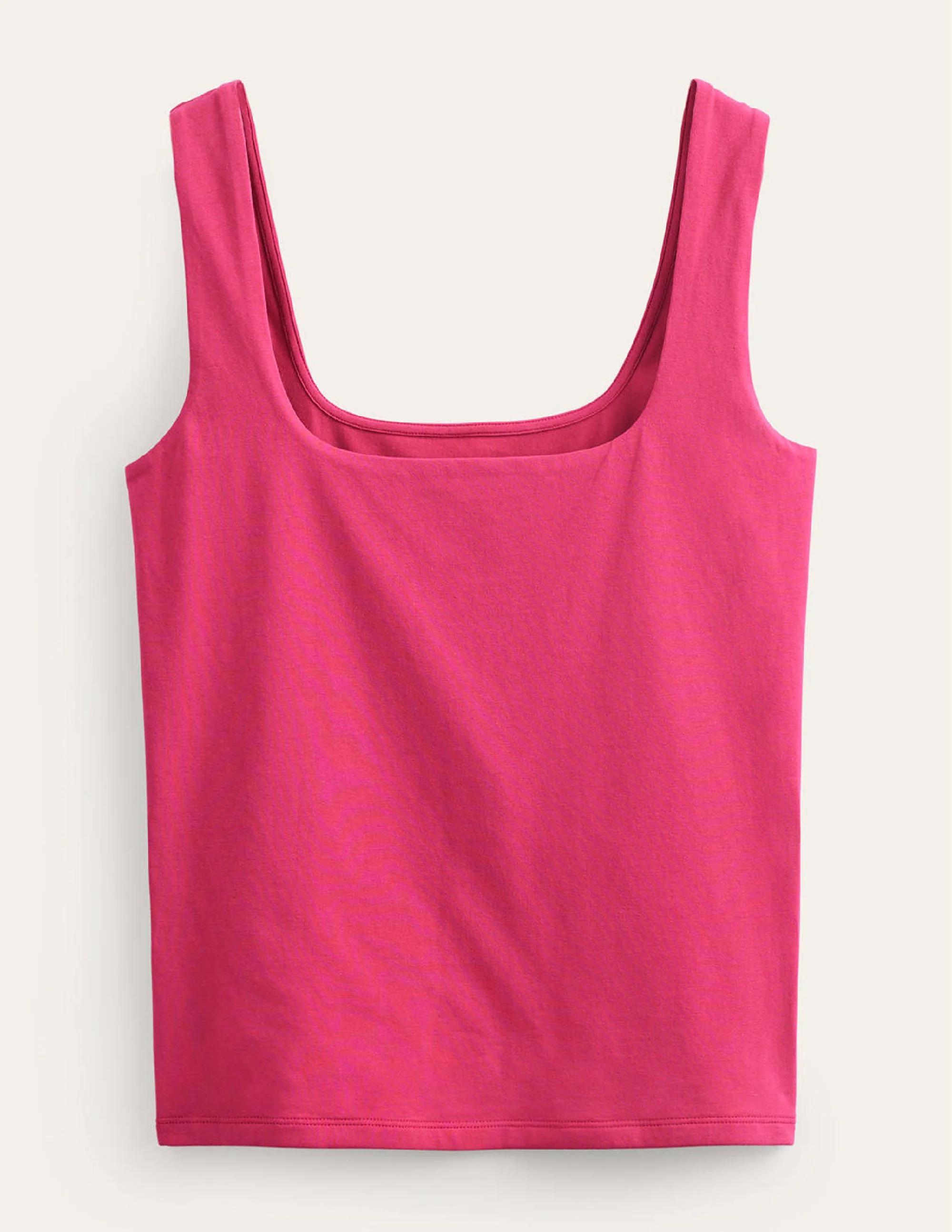 Double Layer Square Neck Tank-Warm Cranberry - Image 5