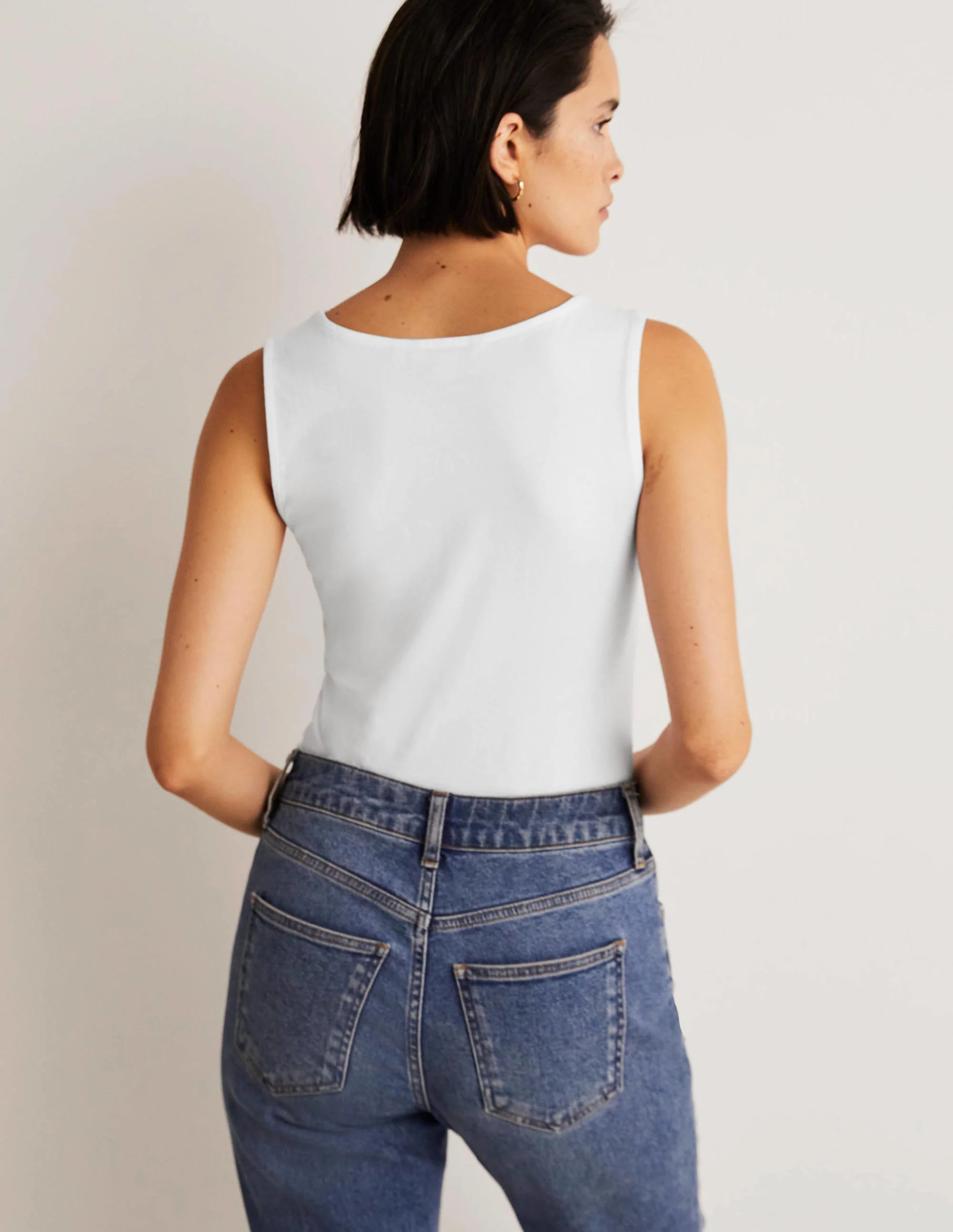 Double Layer Tank-White - Image 3