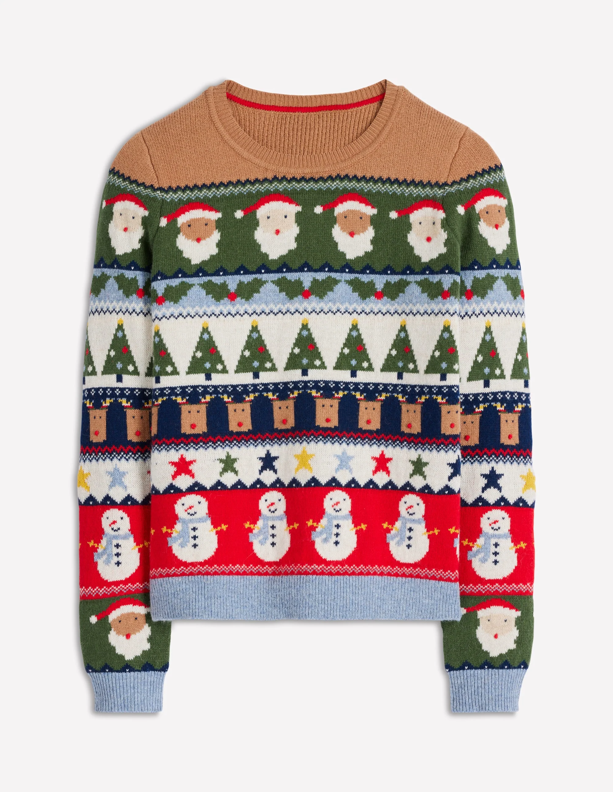 Edie Fair Isle Sweater-Multi, Christmas Fair Isle - Image 6