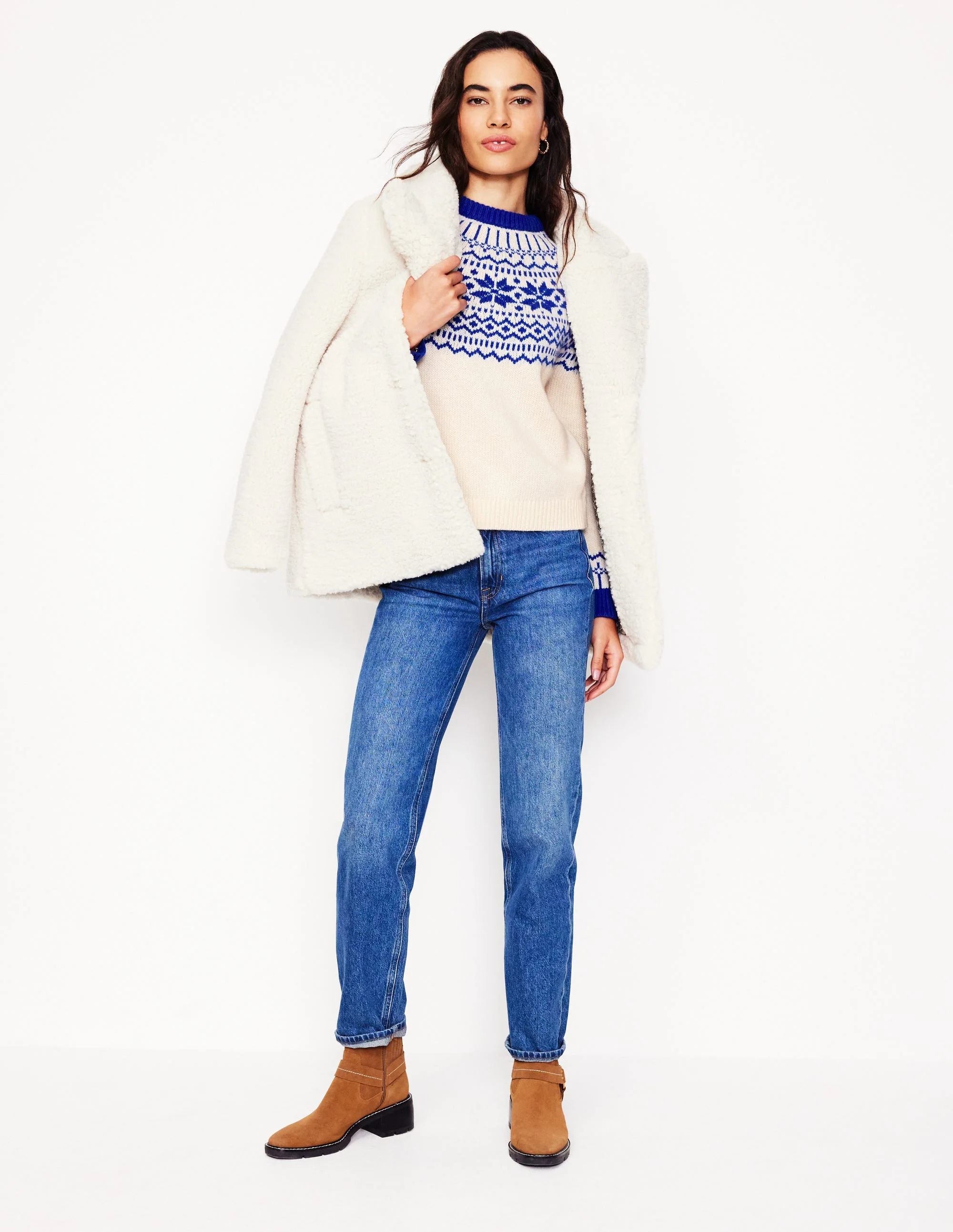 Eleanor Fair Isle Jumper-Warm Ivory - Image 4