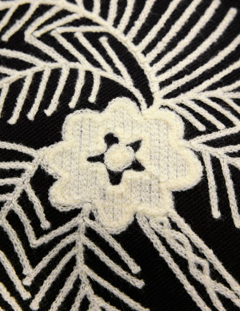 Elena Stand Neck Jacket-Black Embroidery - Image 8