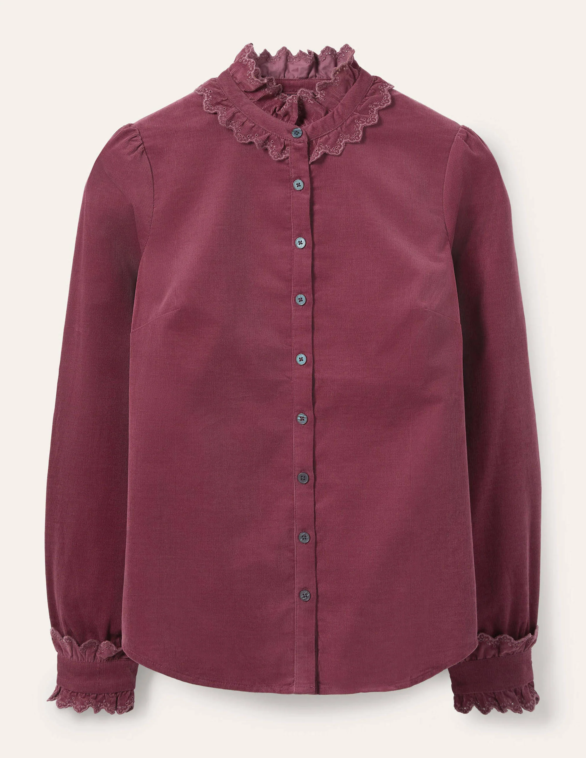 Eliza Broderie Shirt-Figgy Pudding - Image 6