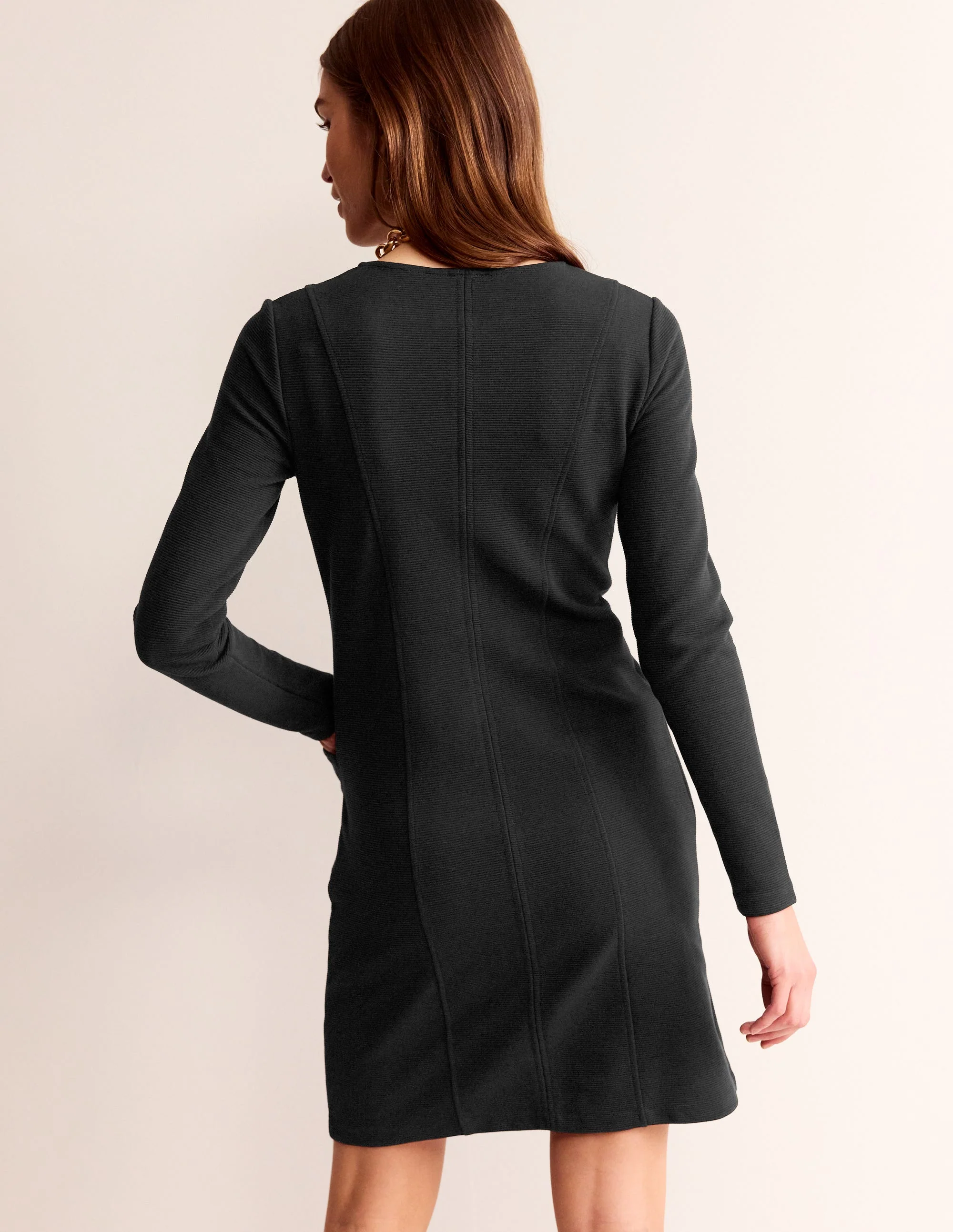Ellen Ottoman Dress-Black - Image 3
