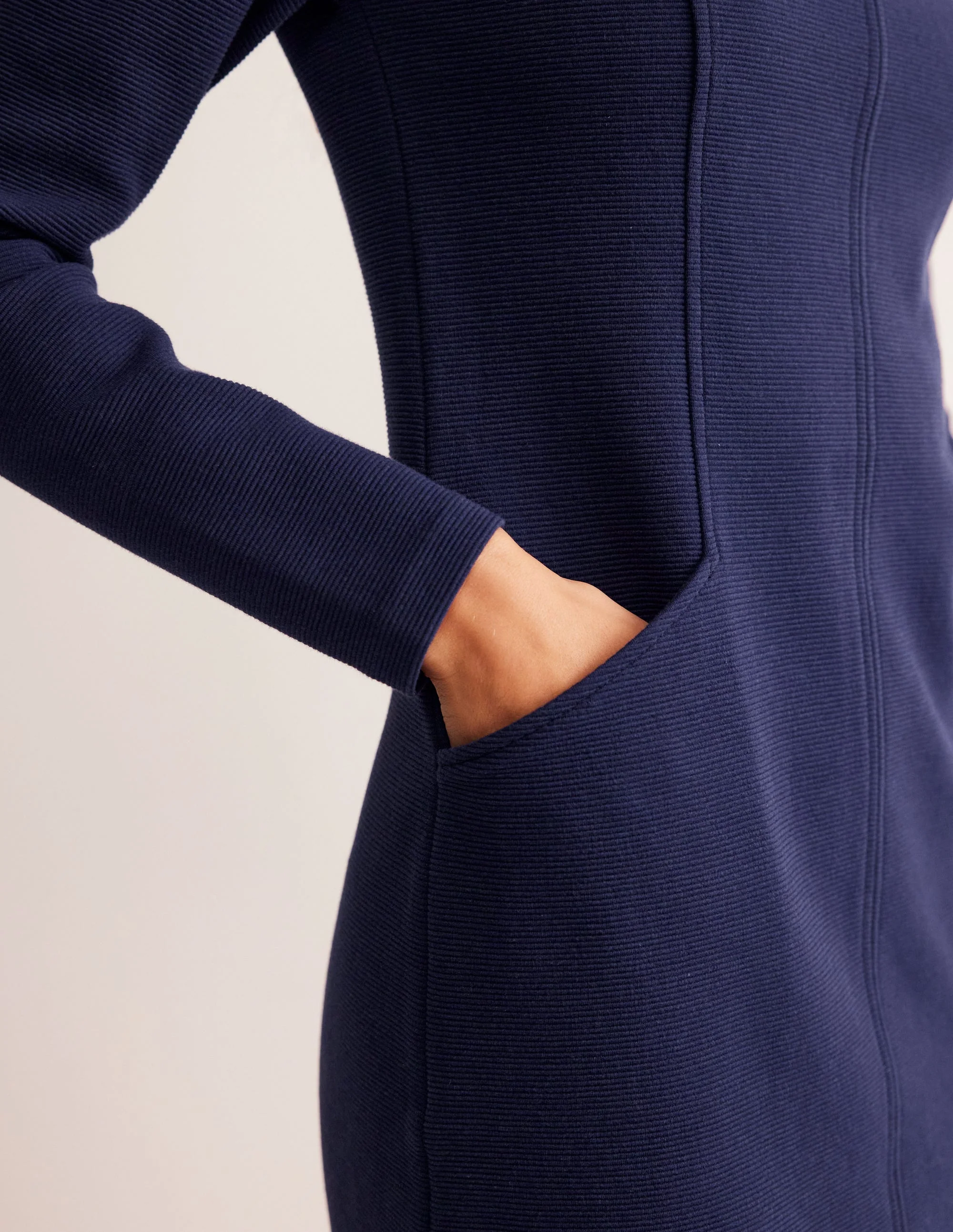 Ellen Ottoman Dress-Evening Blue - Image 2