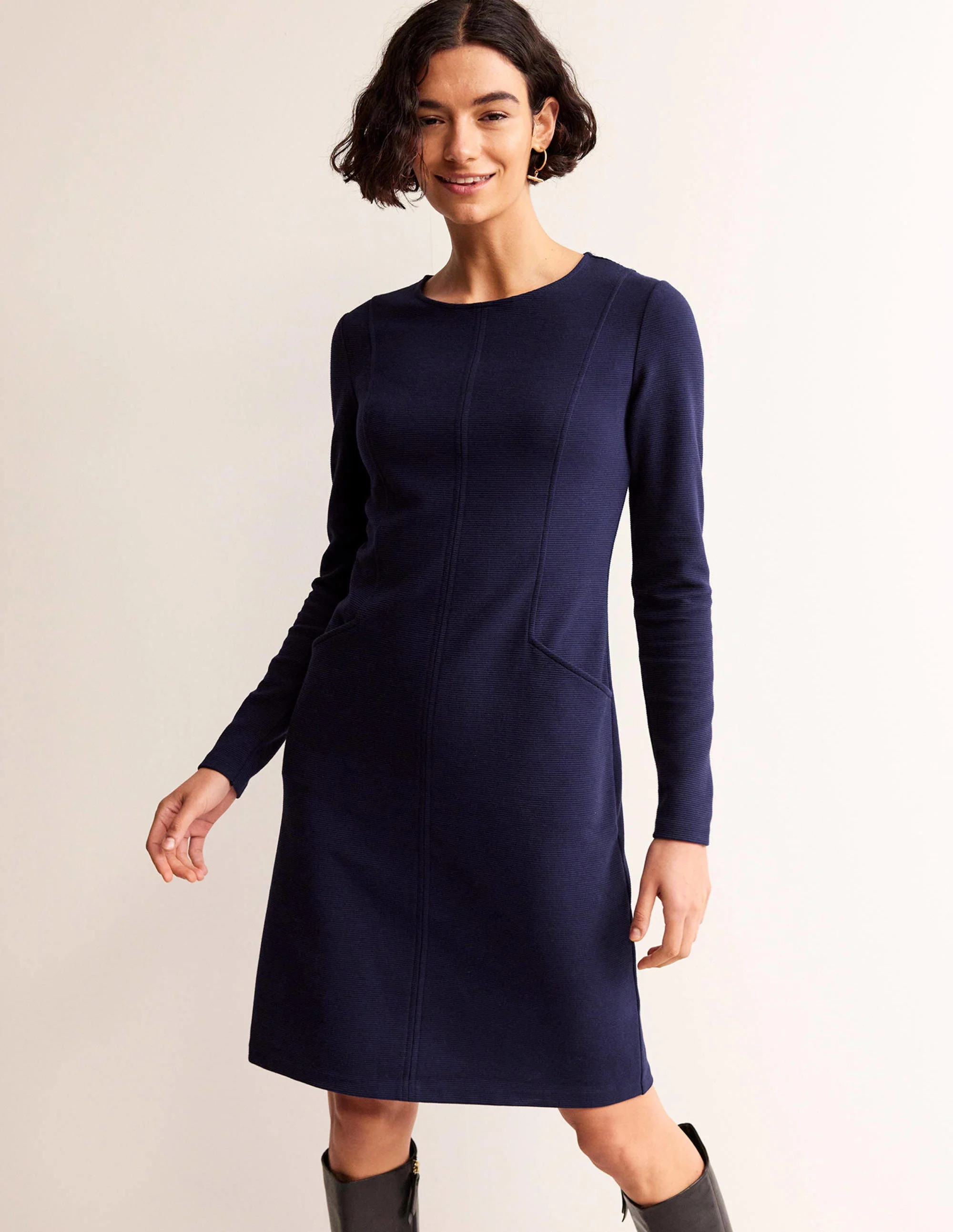 Ellen Ottoman Dress-Evening Blue - Image 4
