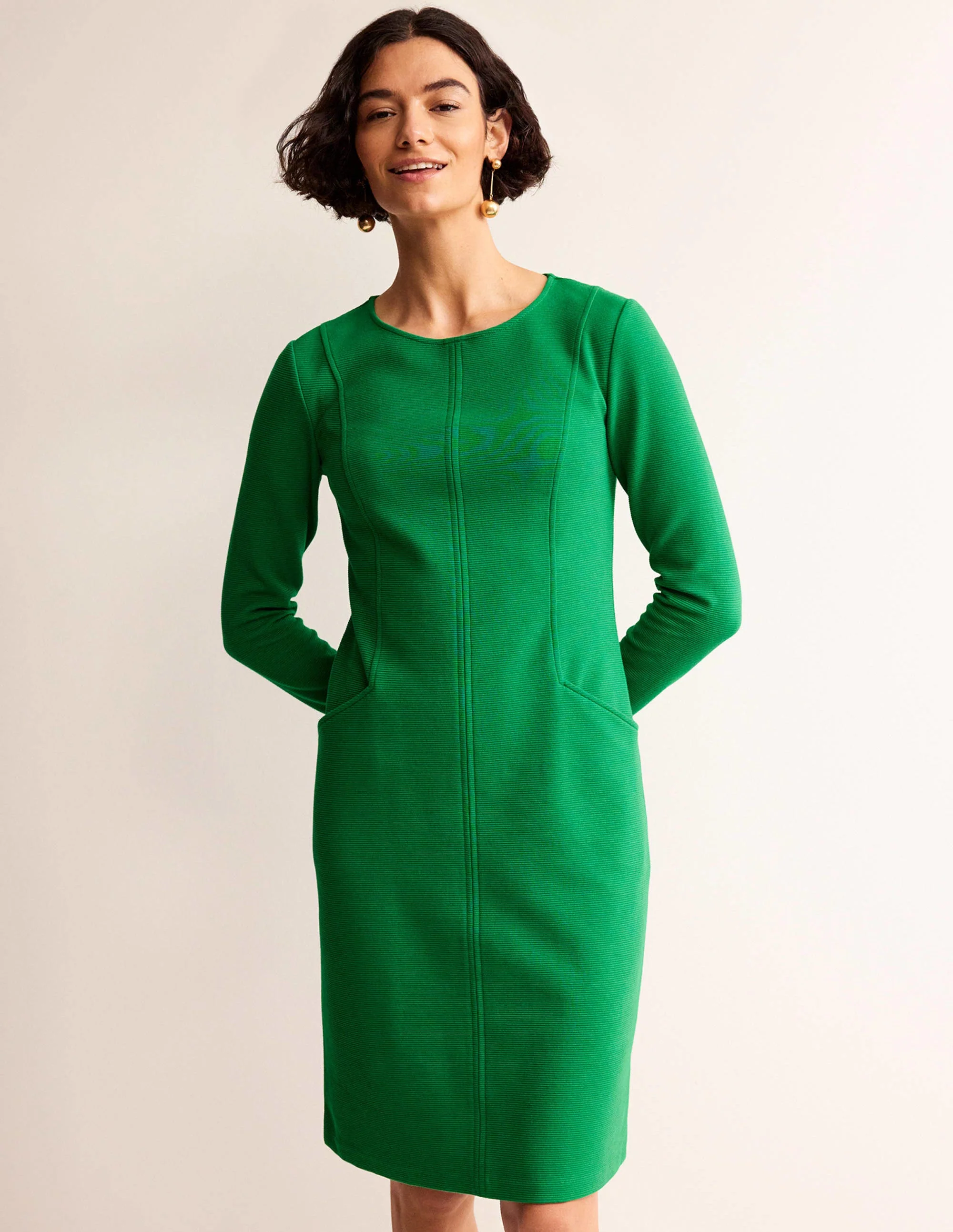 Ellen Ottoman Dress-Green Tambourine - Image 2