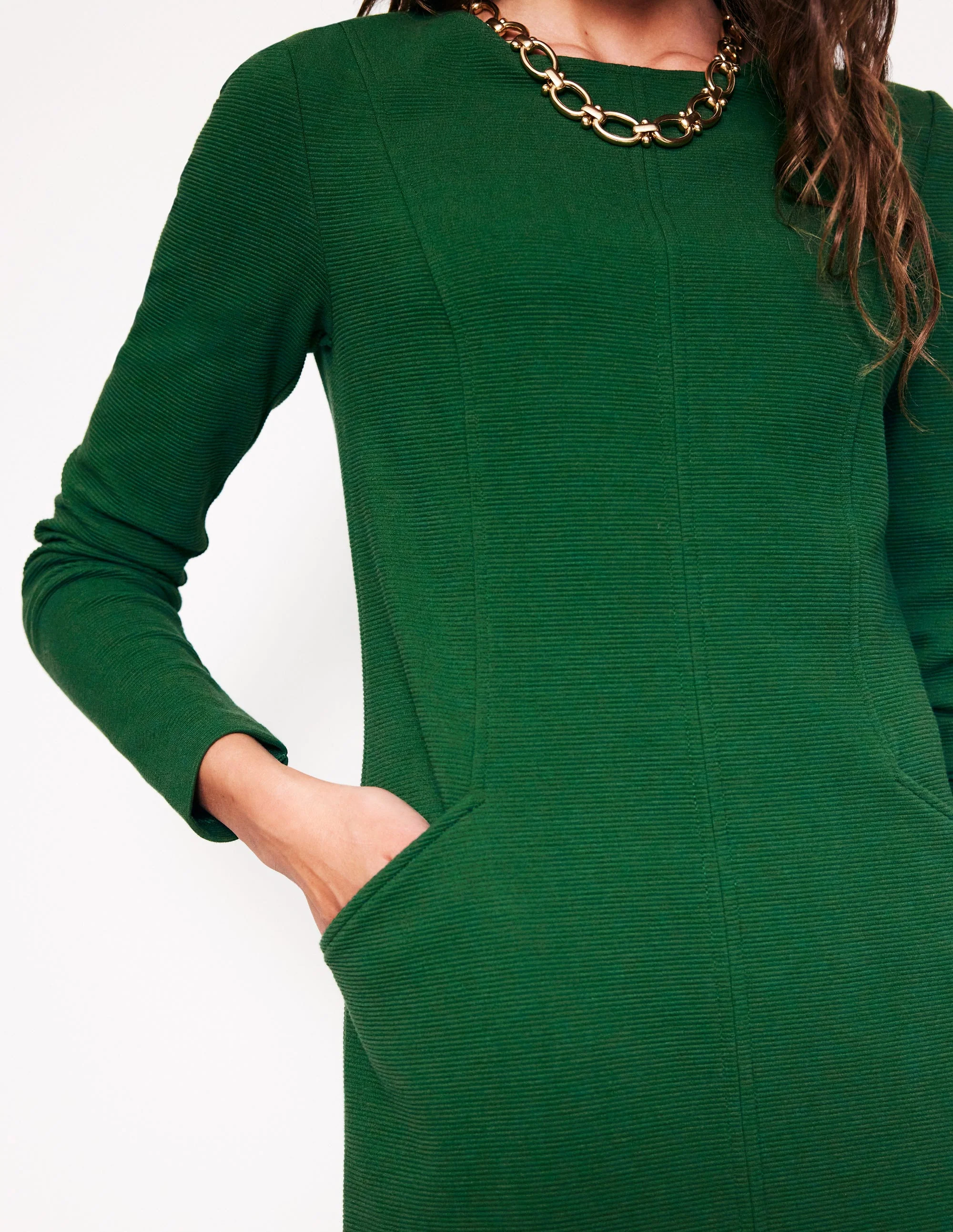Ellen Ottoman Dress-Pine - Image 2
