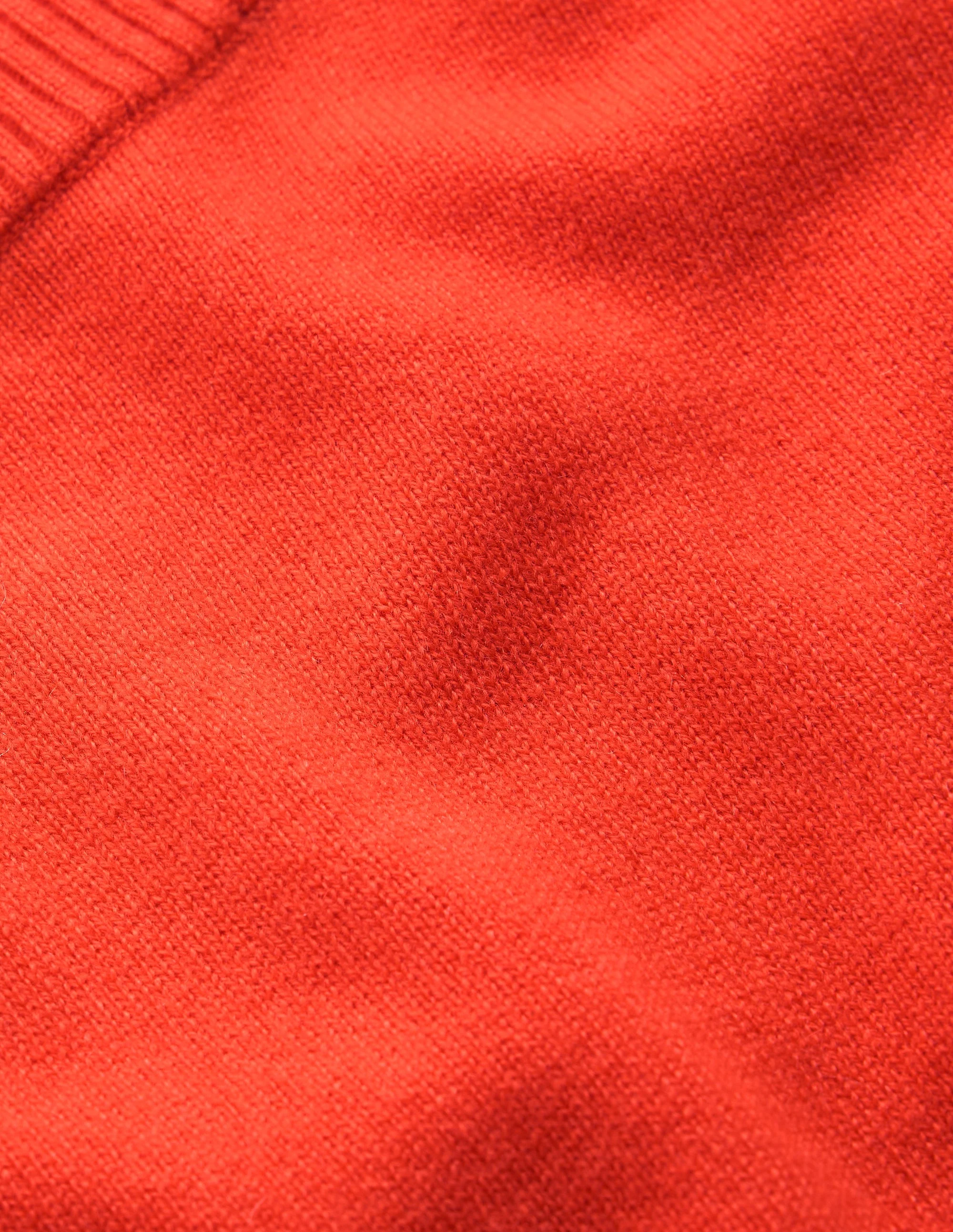 Elsie Cashmere Crew T-Shirt-Orange Lily - Image 8