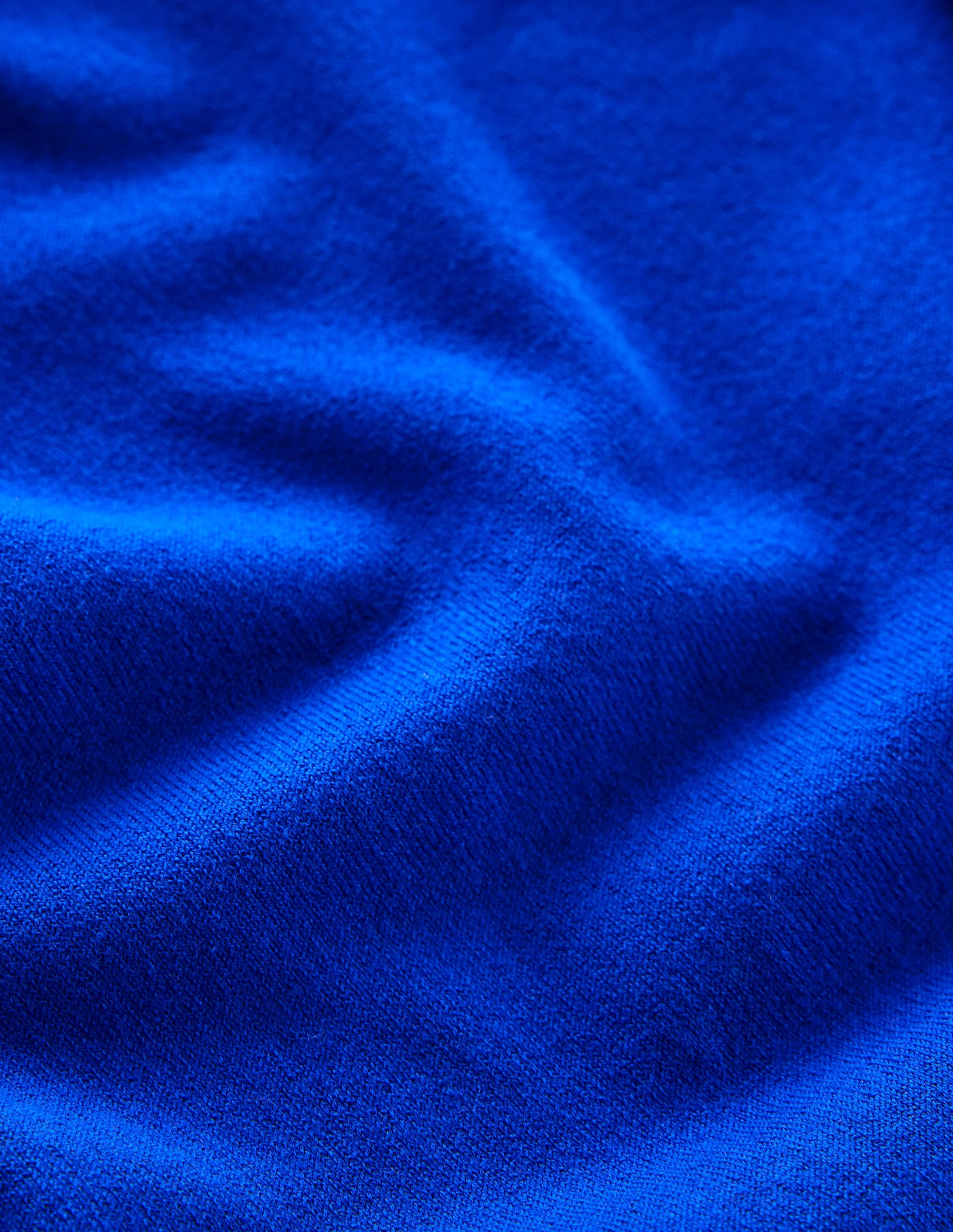 Emilia Cotton Crew Sweater-Bright Blue - Image 3