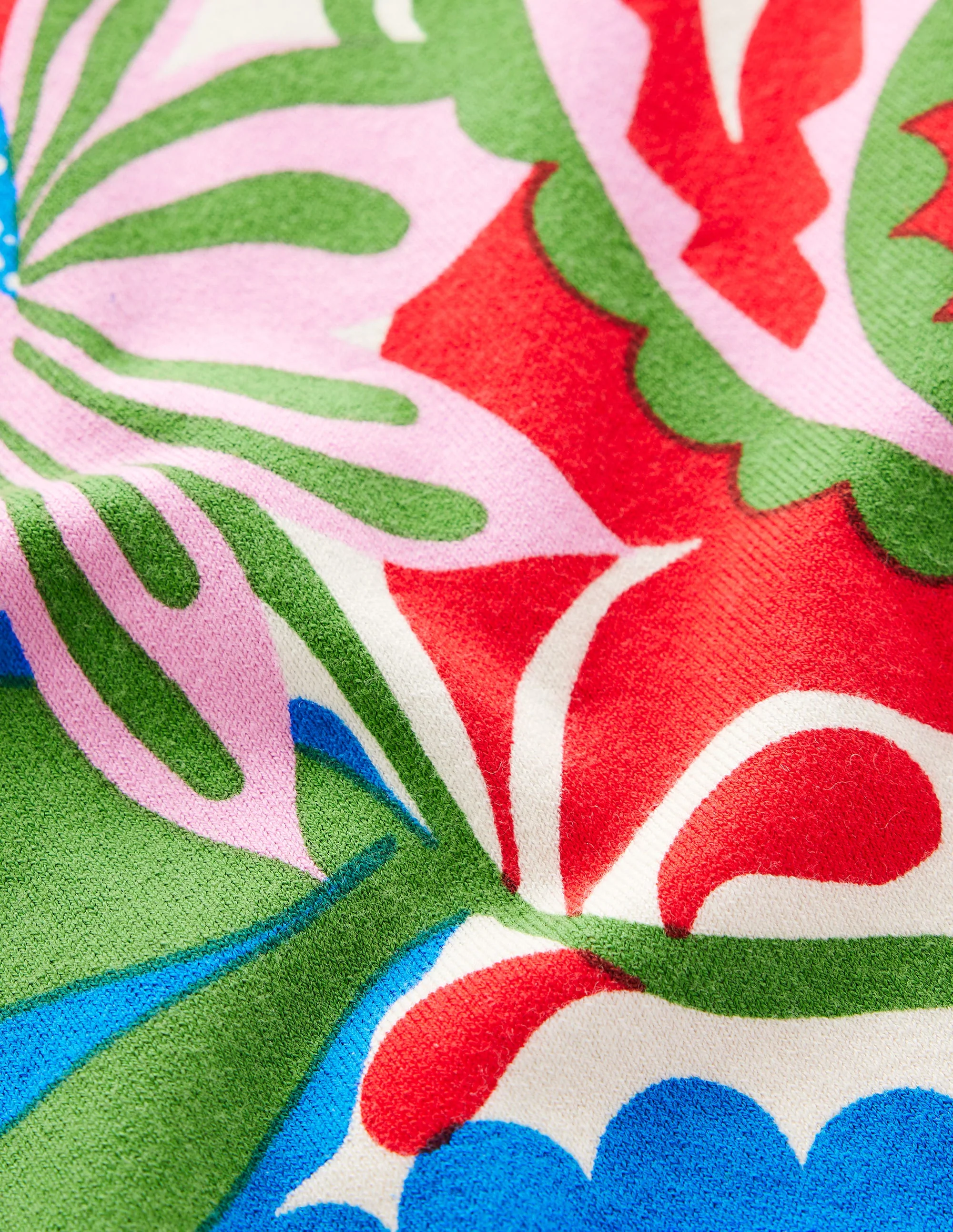 Emilia Cotton Crew Sweater-Multi, Botanical Paisley - Image 6